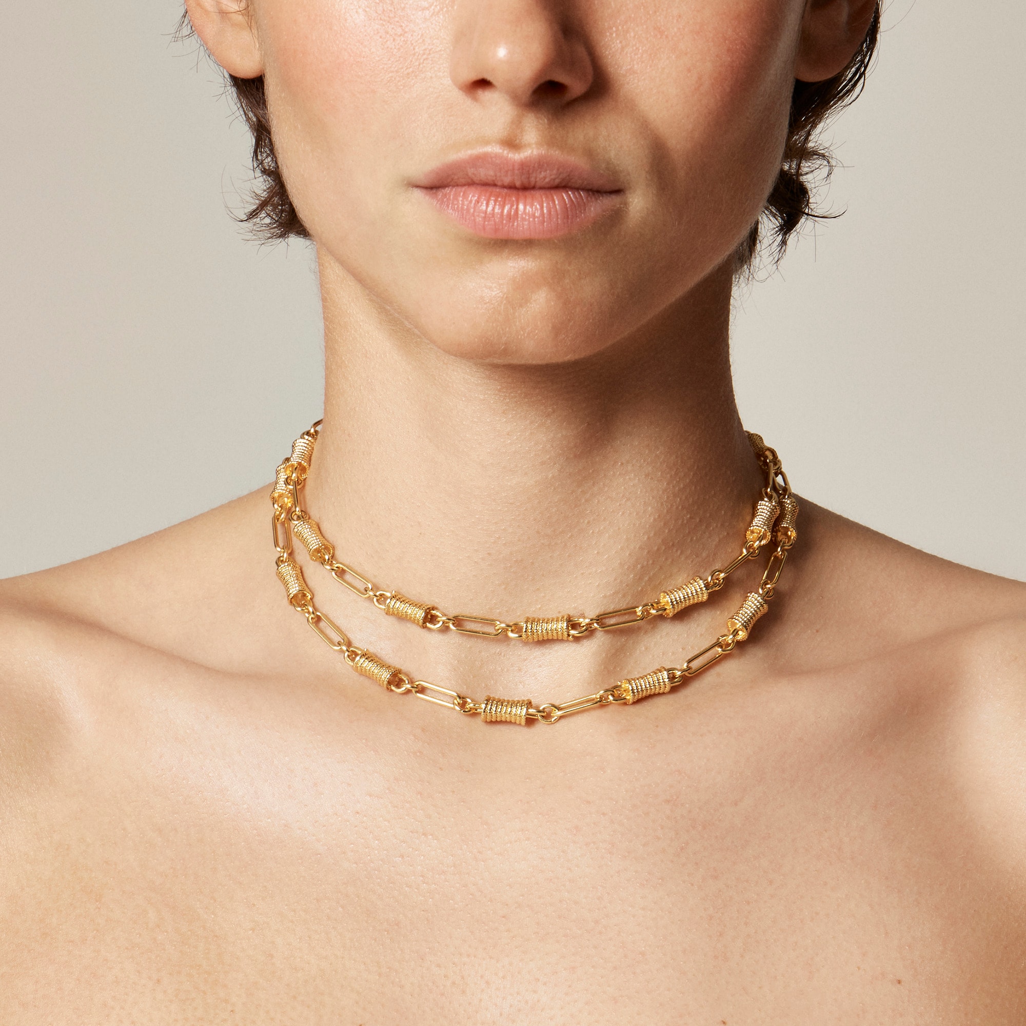 womens Knot link chain necklace