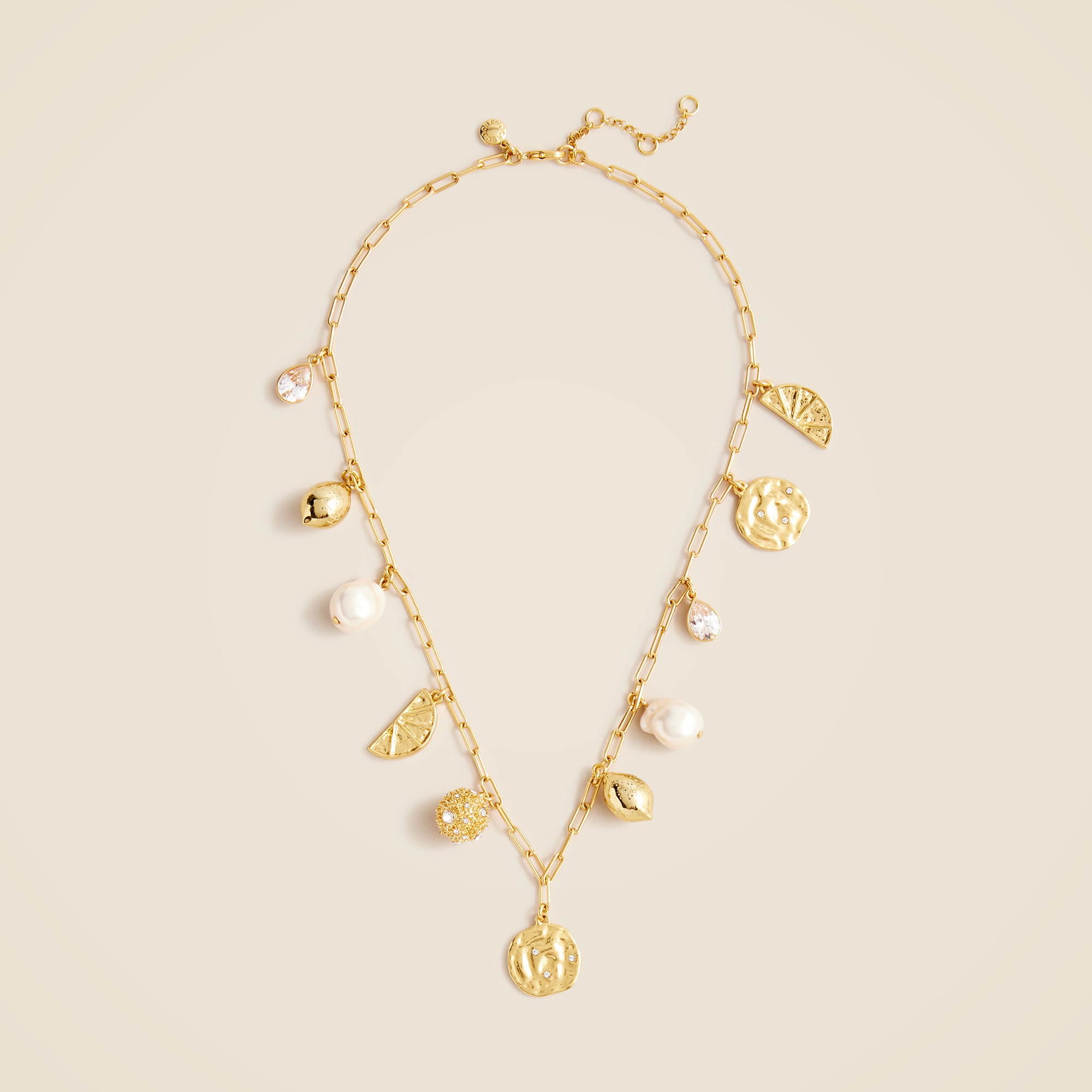 Nautical Lemon Charm Necklace For Women | J.Crew