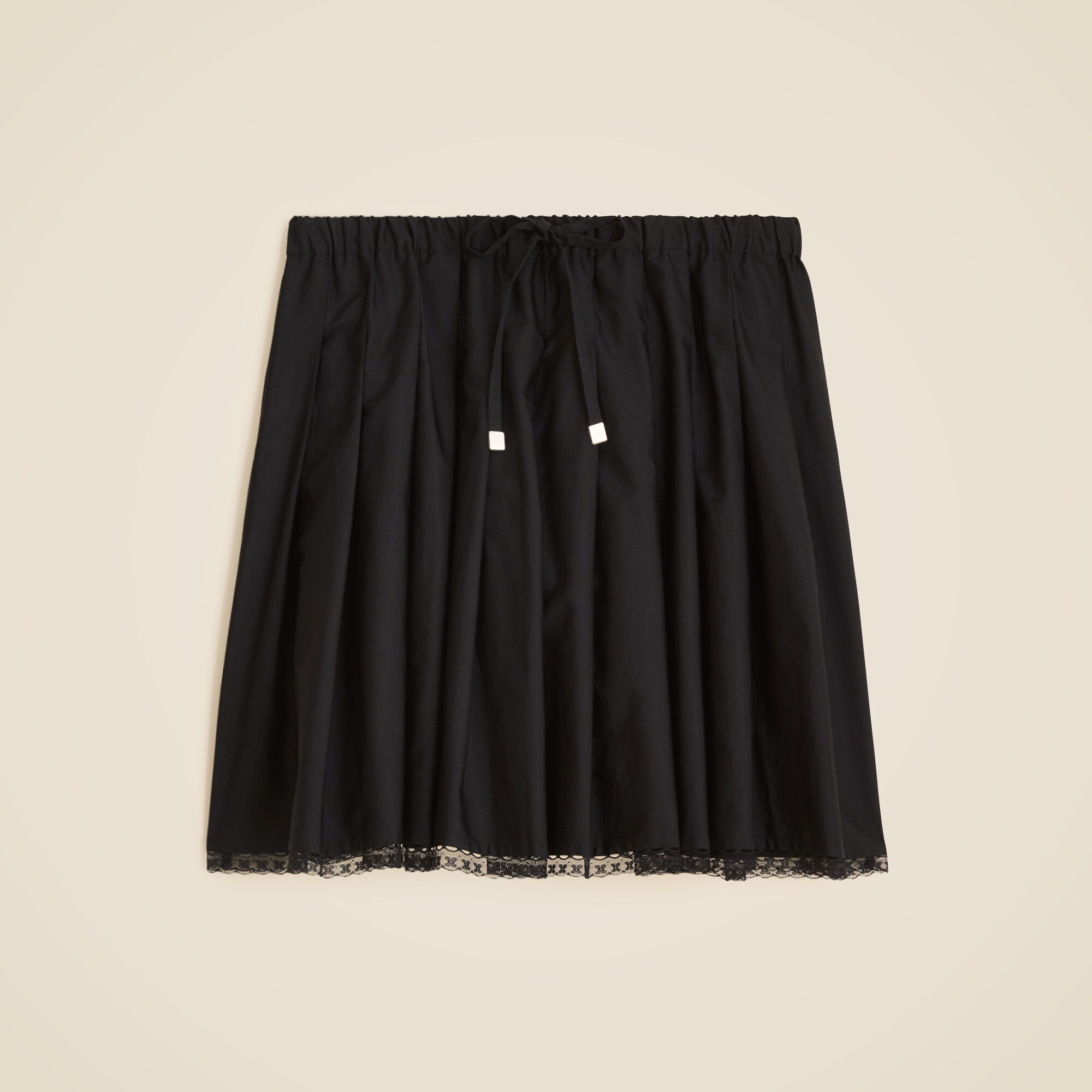  Tall pleated tie-waist mini skirt