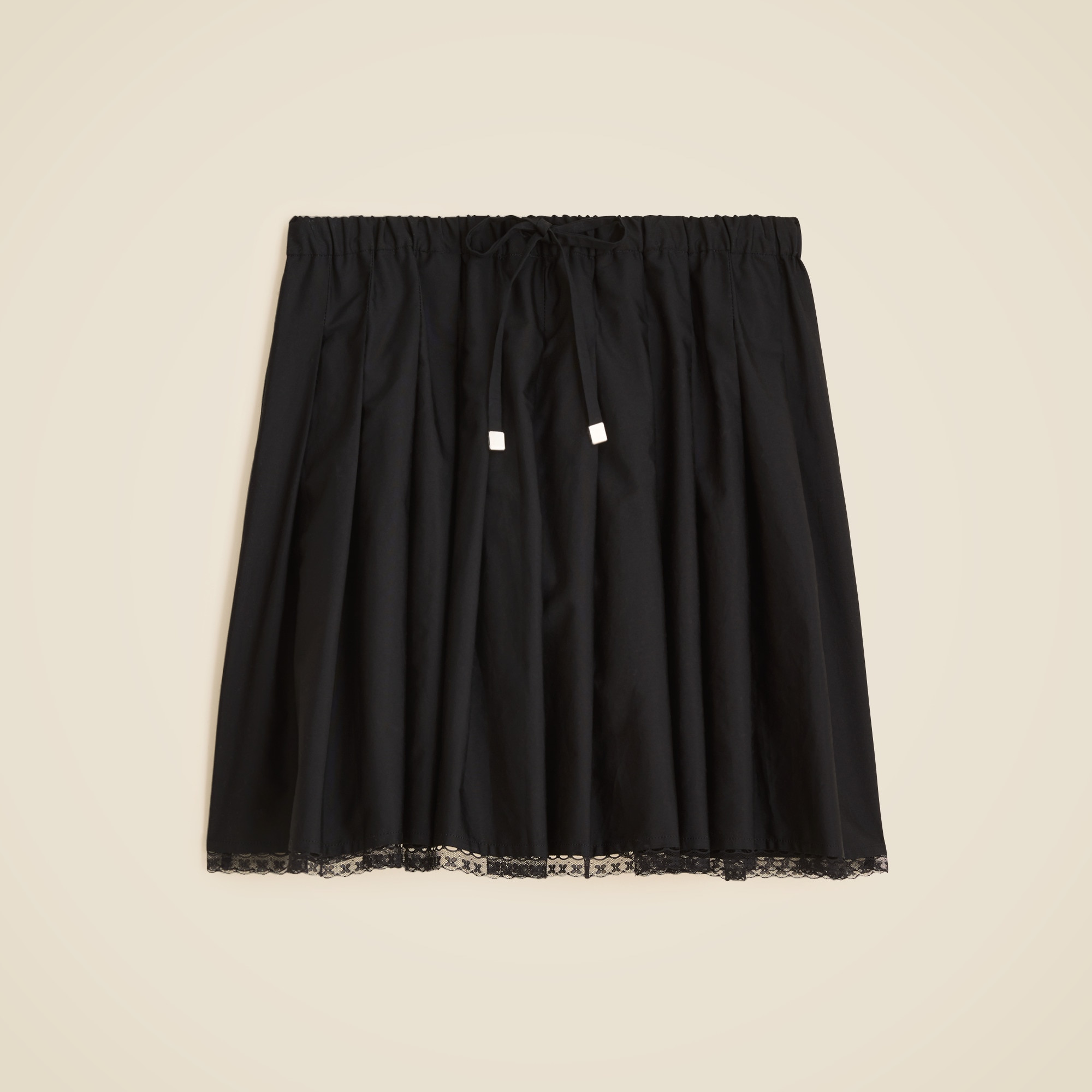 womens Pleated tie-waist mini skirt