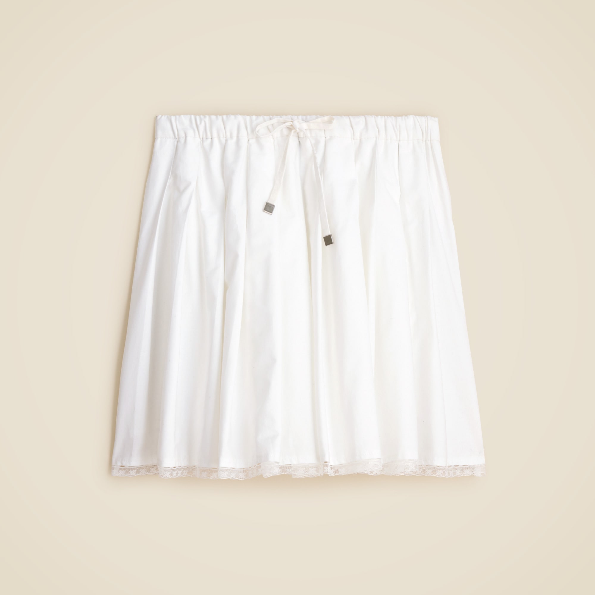 Pleated Tie-waist Mini Skirt For Women | J.Crew
