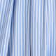Pleated tie-waist mini skirt BLUE WHITE STRIPE