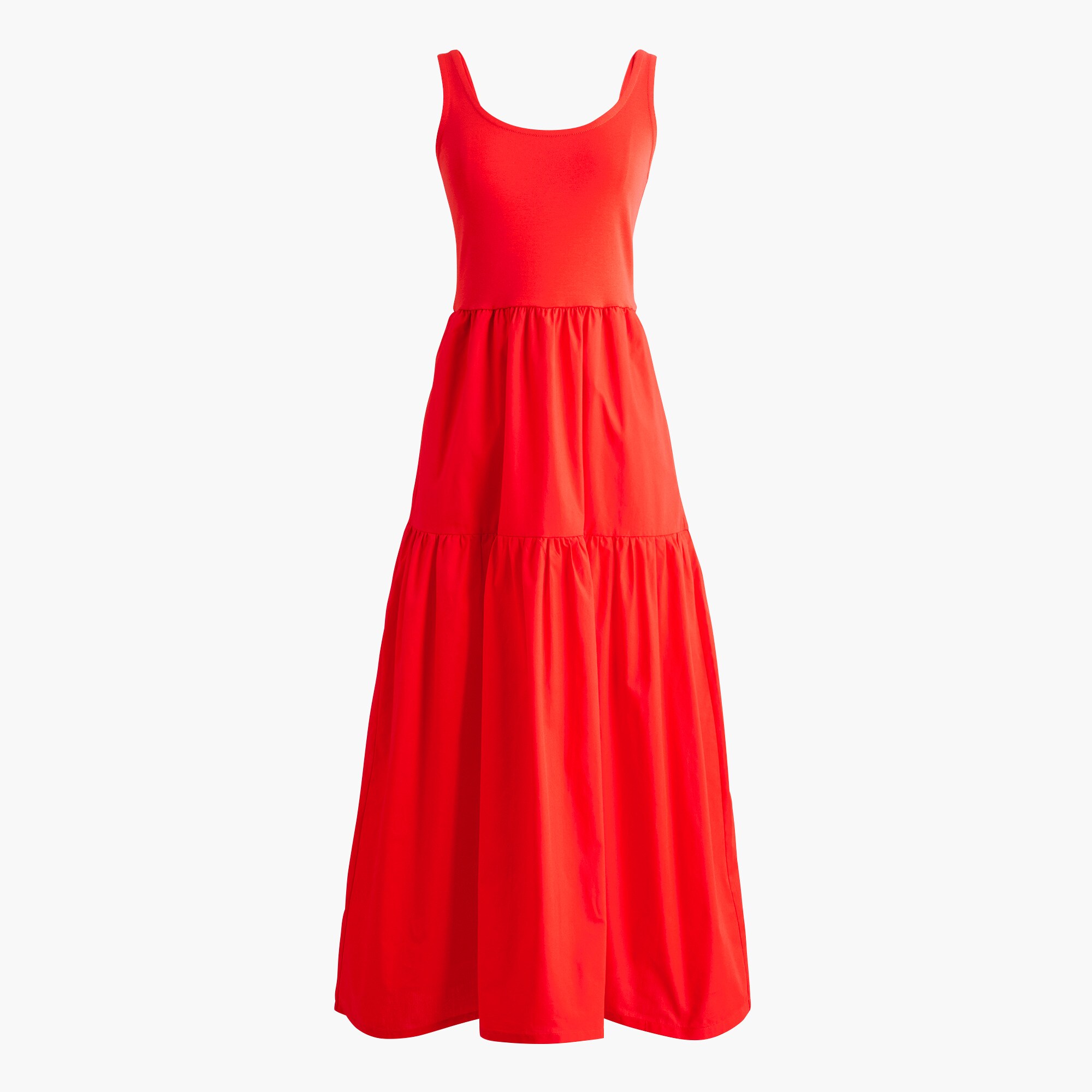 tiered knit mixy midi dress for women