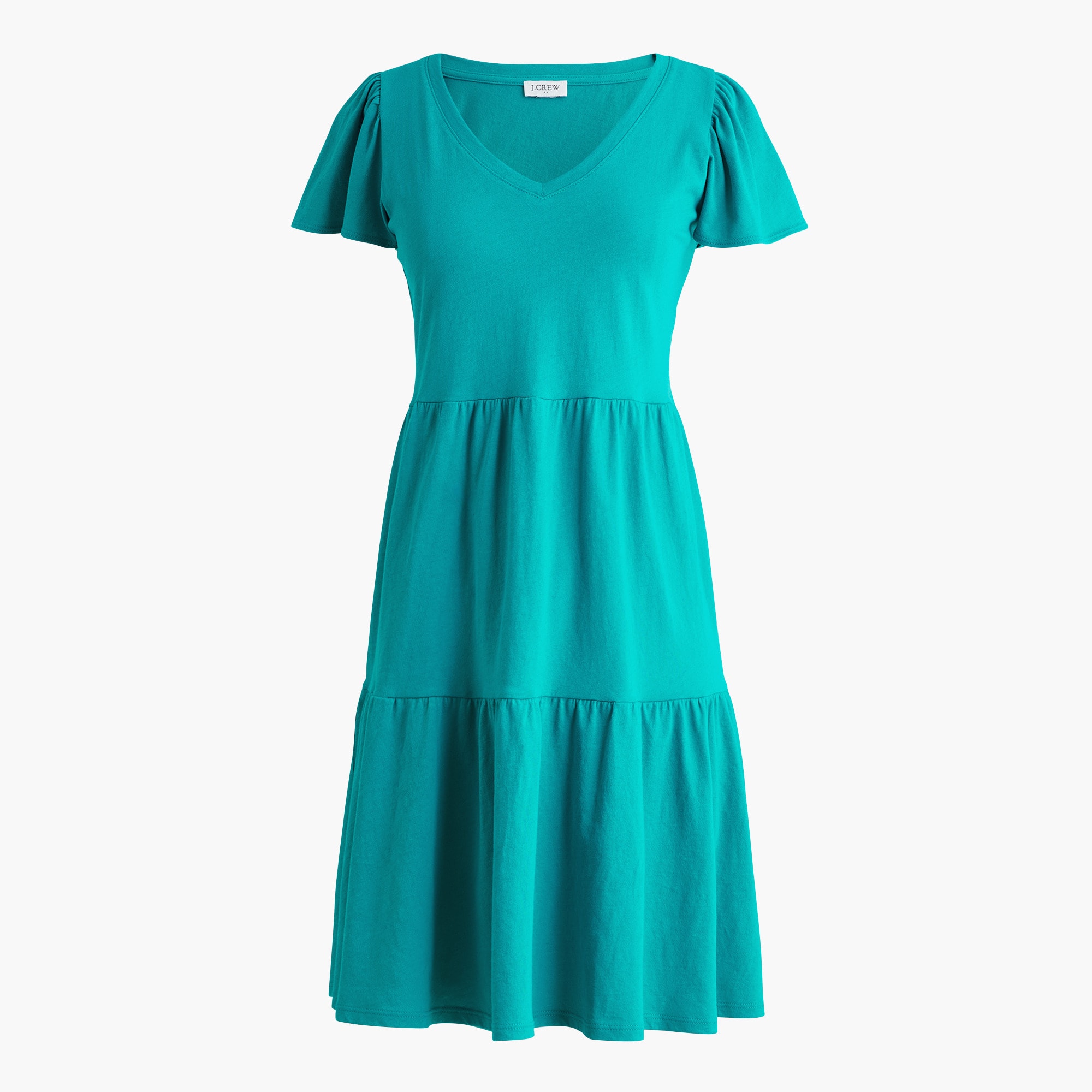 Tiered knit mini dress