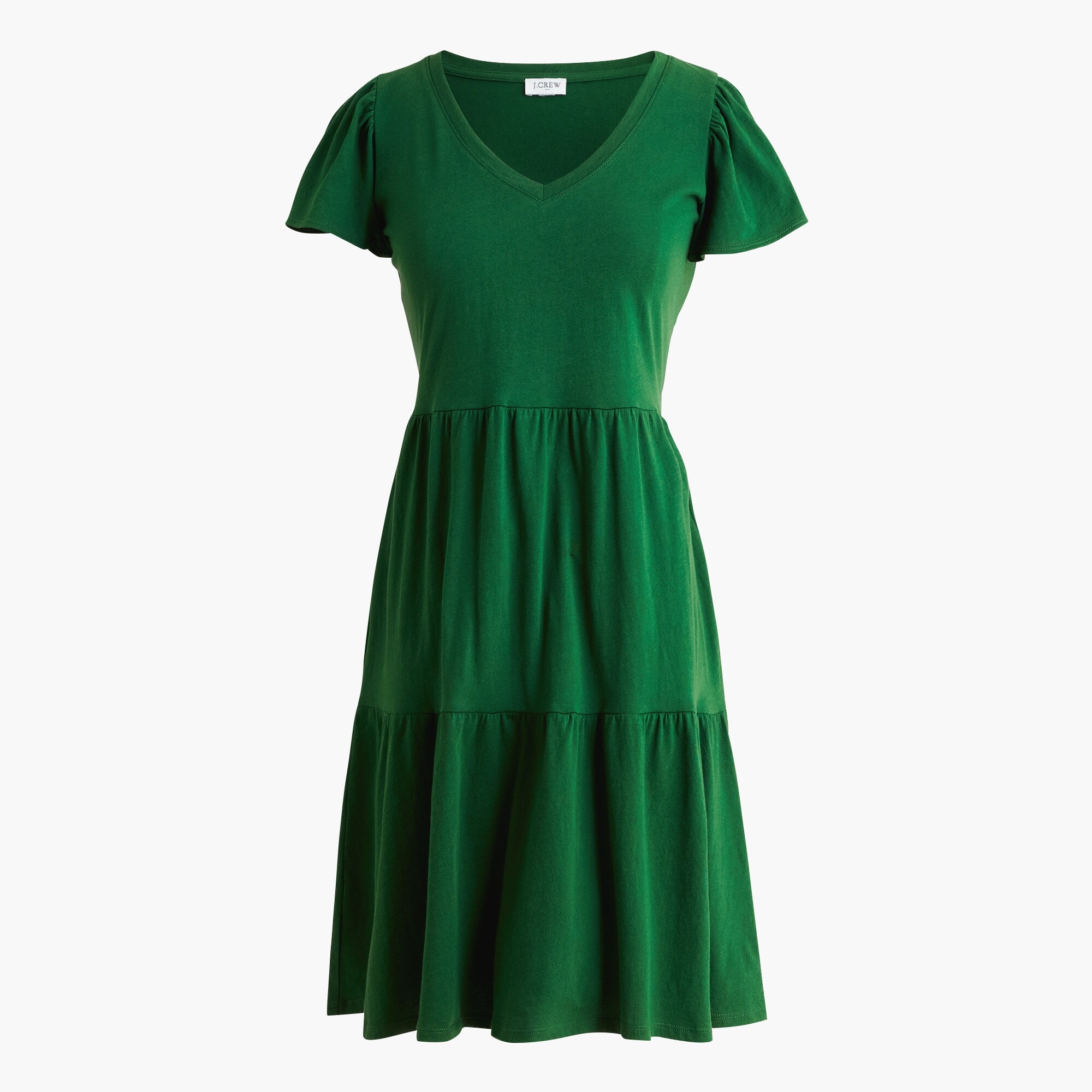 womens Tiered knit mini dress