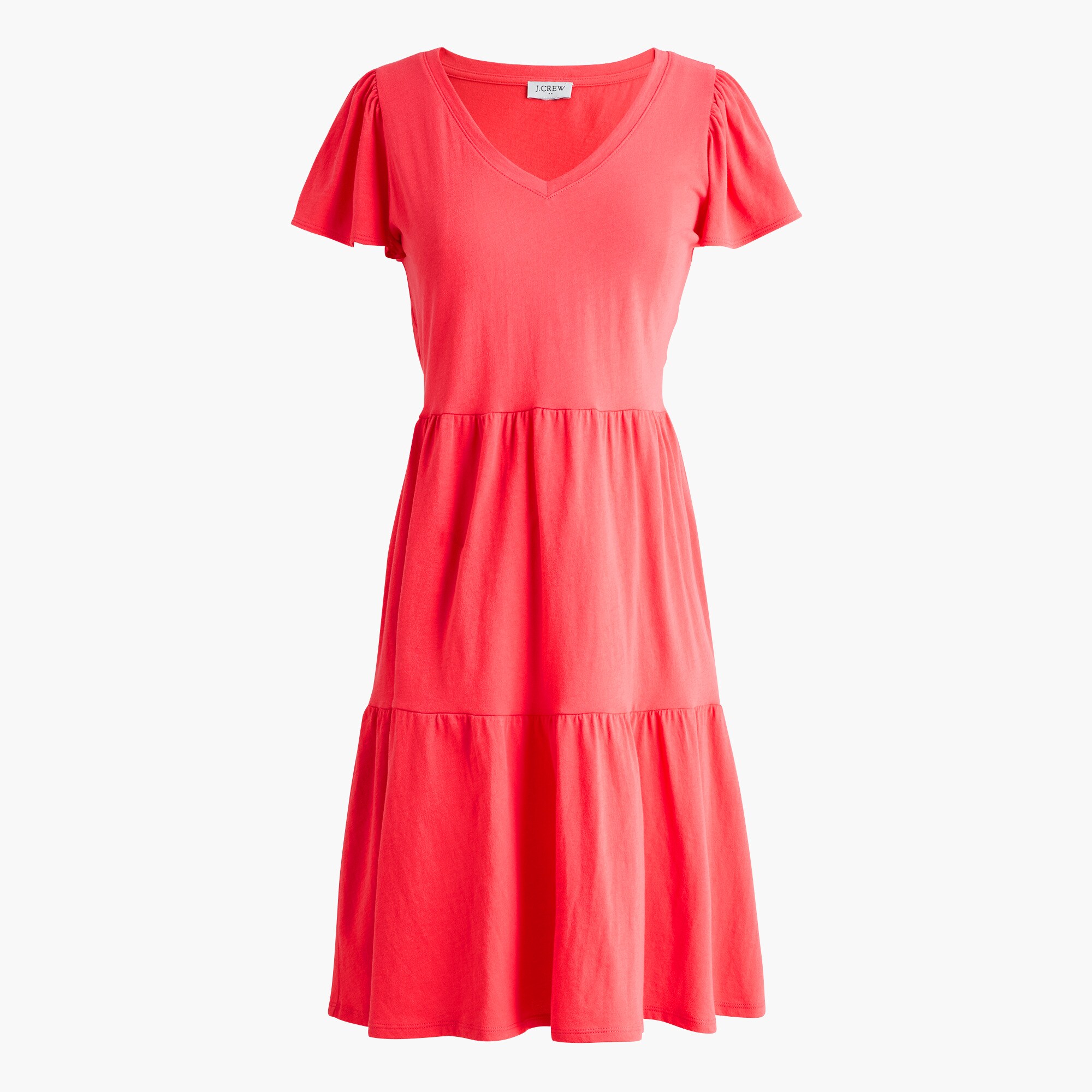  Tiered knit mini dress