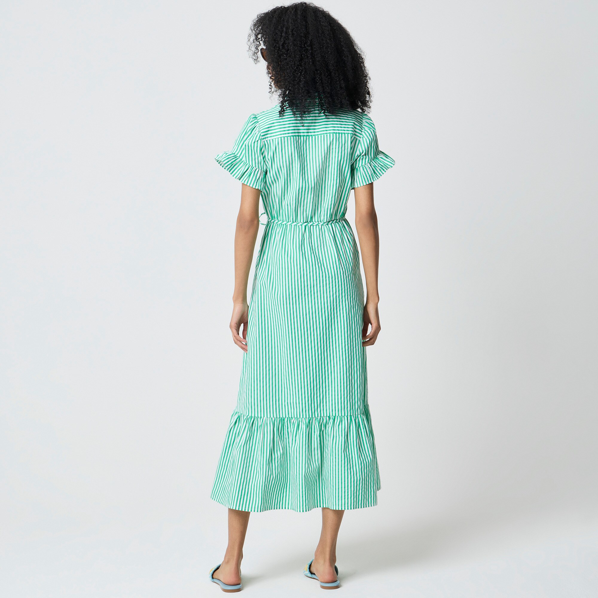 slim fit dress slacks Talk Birdie to Me Green Gingham Sleeveless Maxi Dress main image 1