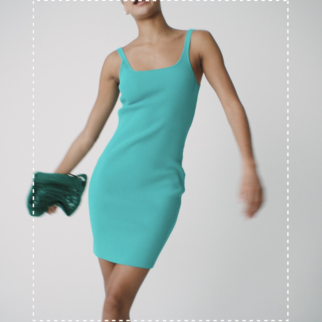 Mini sweater-dress