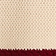 Crochet mini skirt with contrast trim NATURAL BURGUNDY