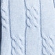 Cotton cable-knit V-neck cardigan HTHR SKY
