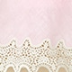 Gwen lace-trim slip skirt in linen ICED STRAWBERRY