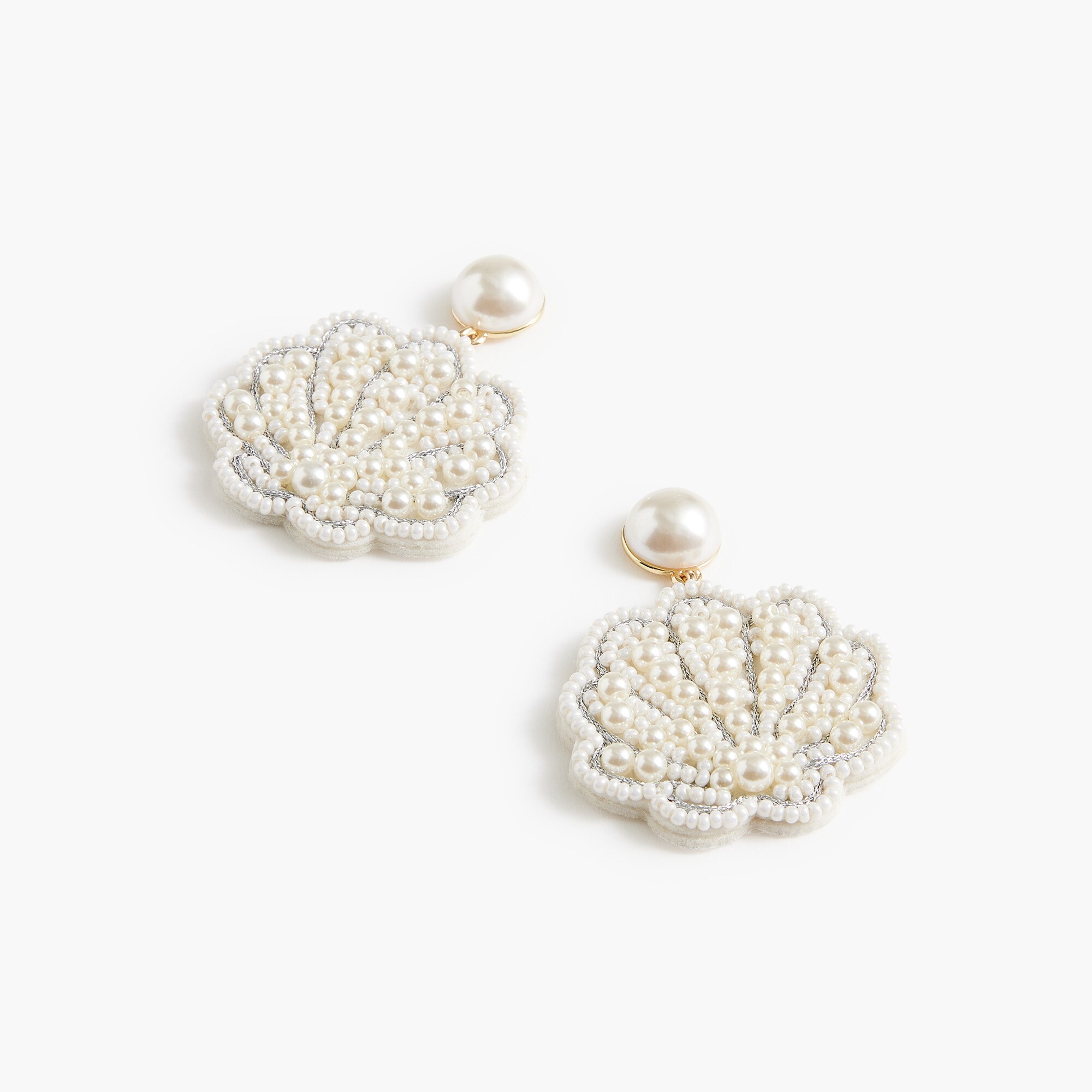 seashell statement earrings for women
