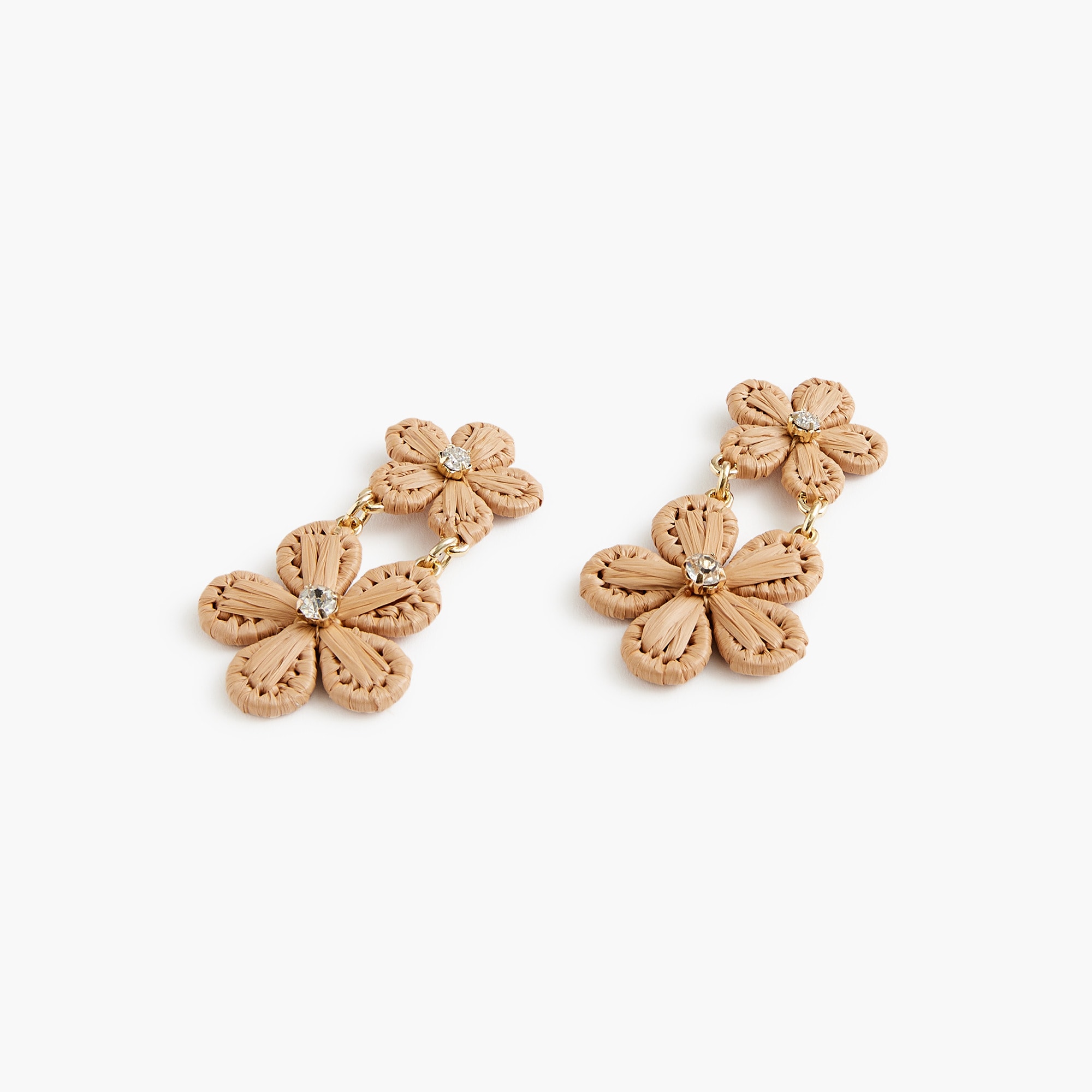 womens Flower statement earrings