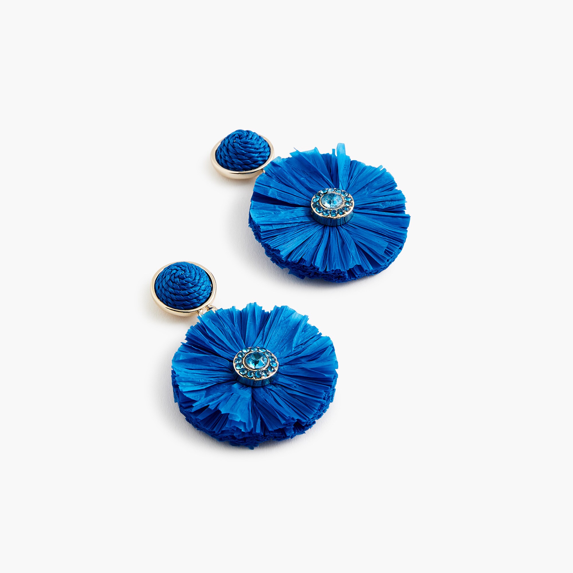 国内発送 ブランド箱付♪ Straw earrings large【All Blues】 All Blues♡ Straw earrings large (All Blues/ピアス