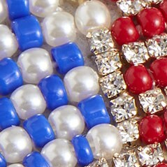 Heart flag statement earrings MULTI factory: heart flag statement earrings for women