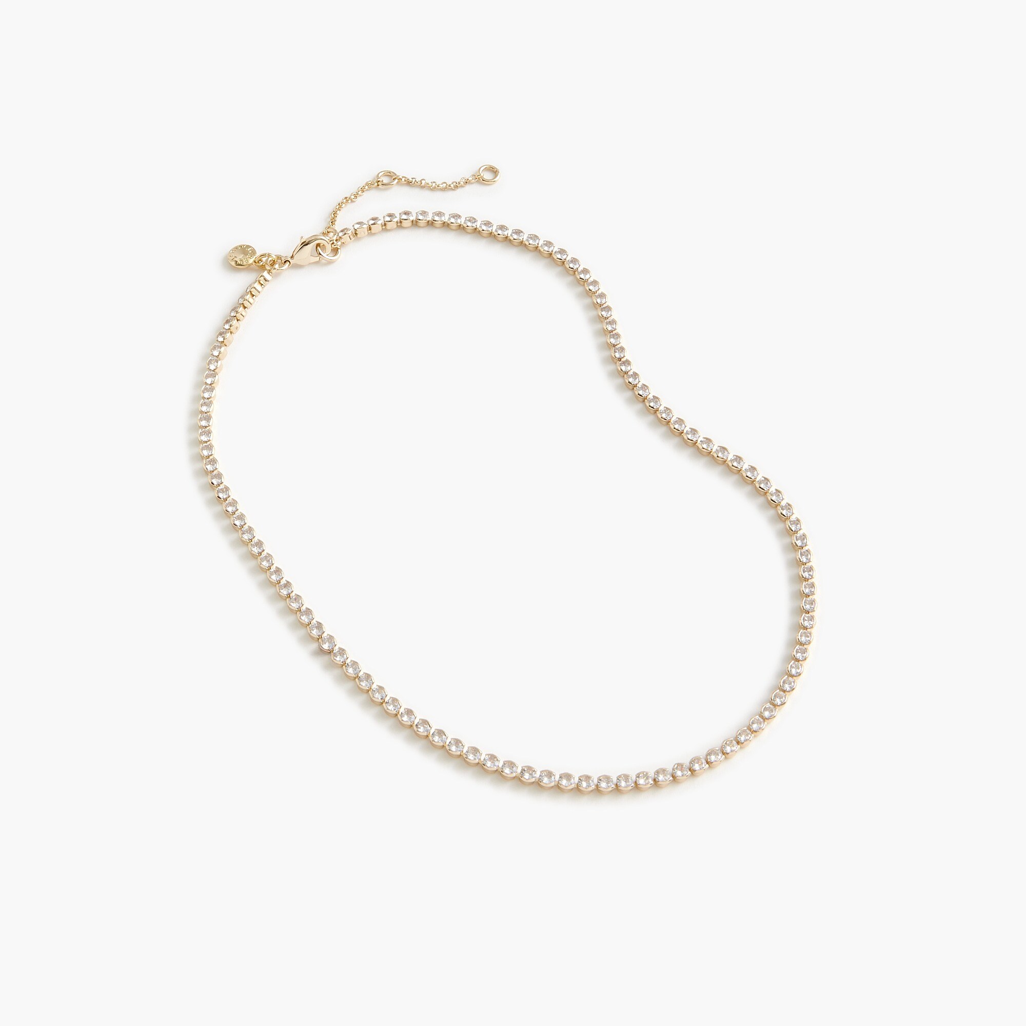 Crystal tennis necklace