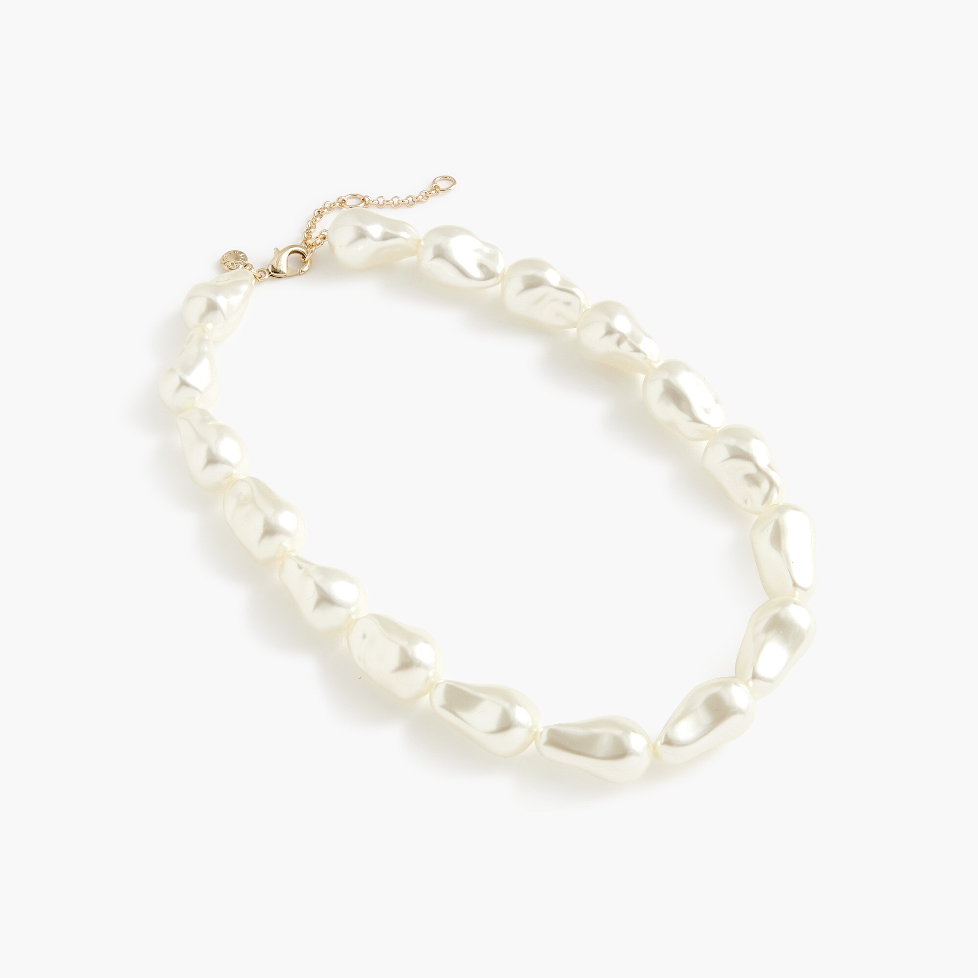 large pearl-effect necklace for women