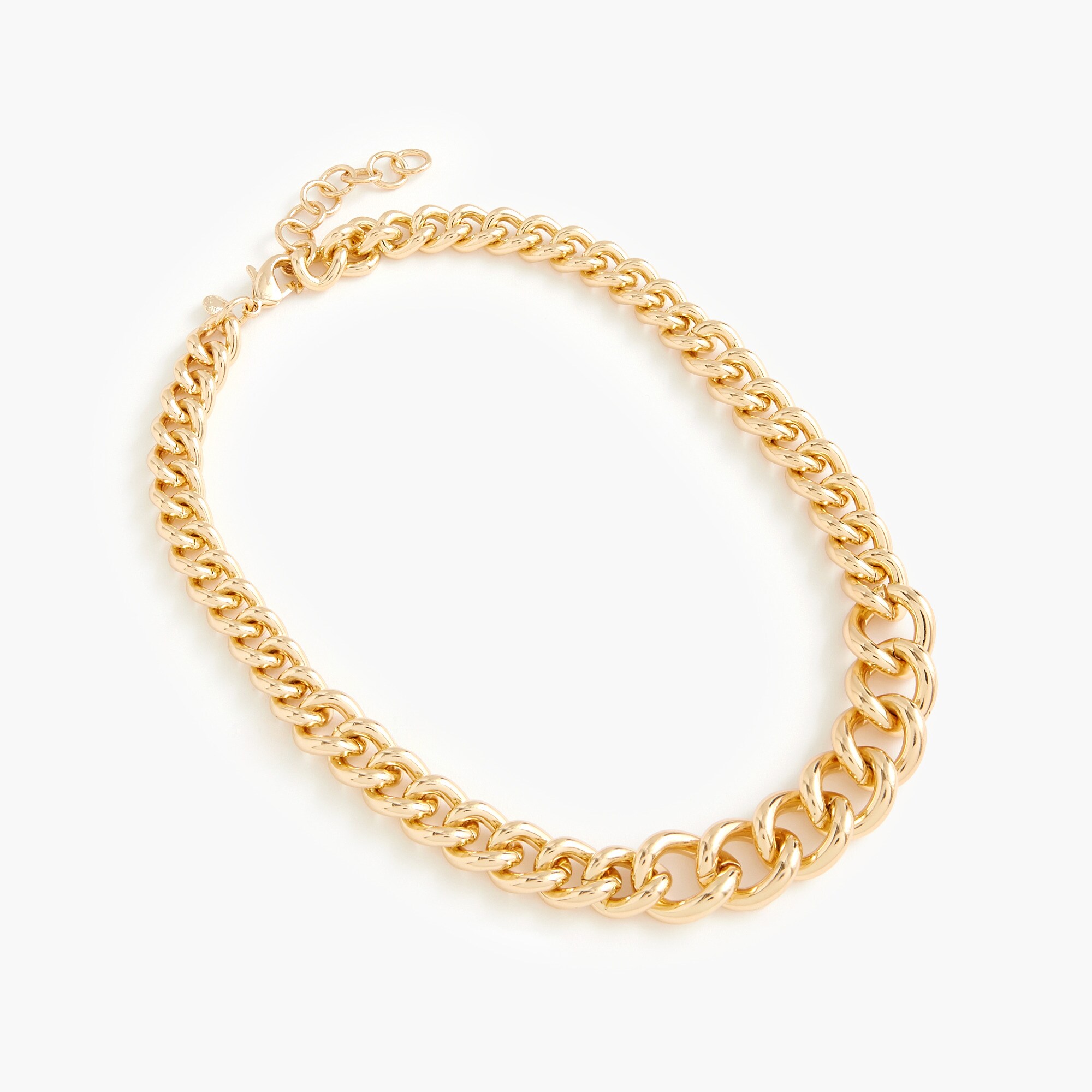 curb chain statement necklace for women