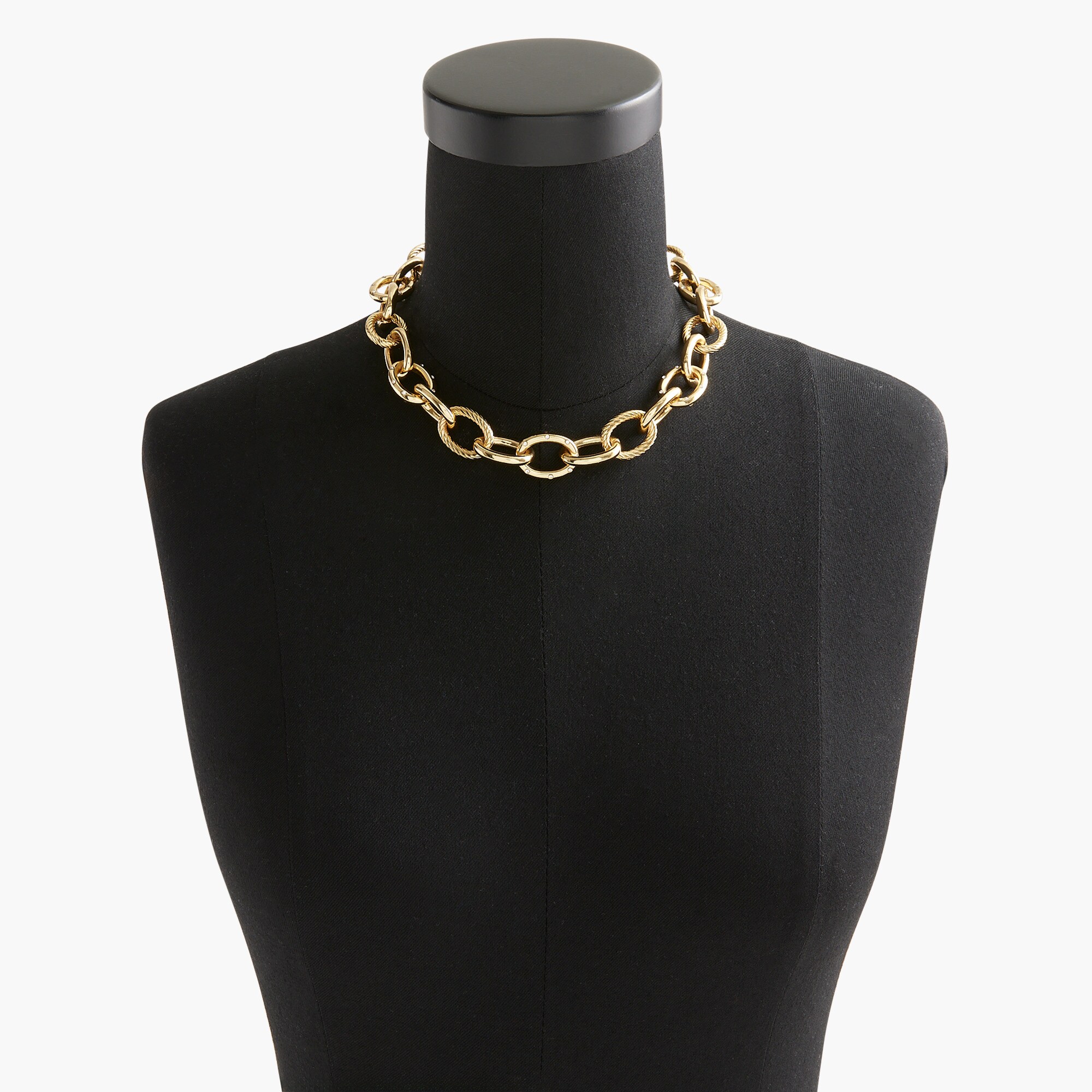 Nautical links statement necklace