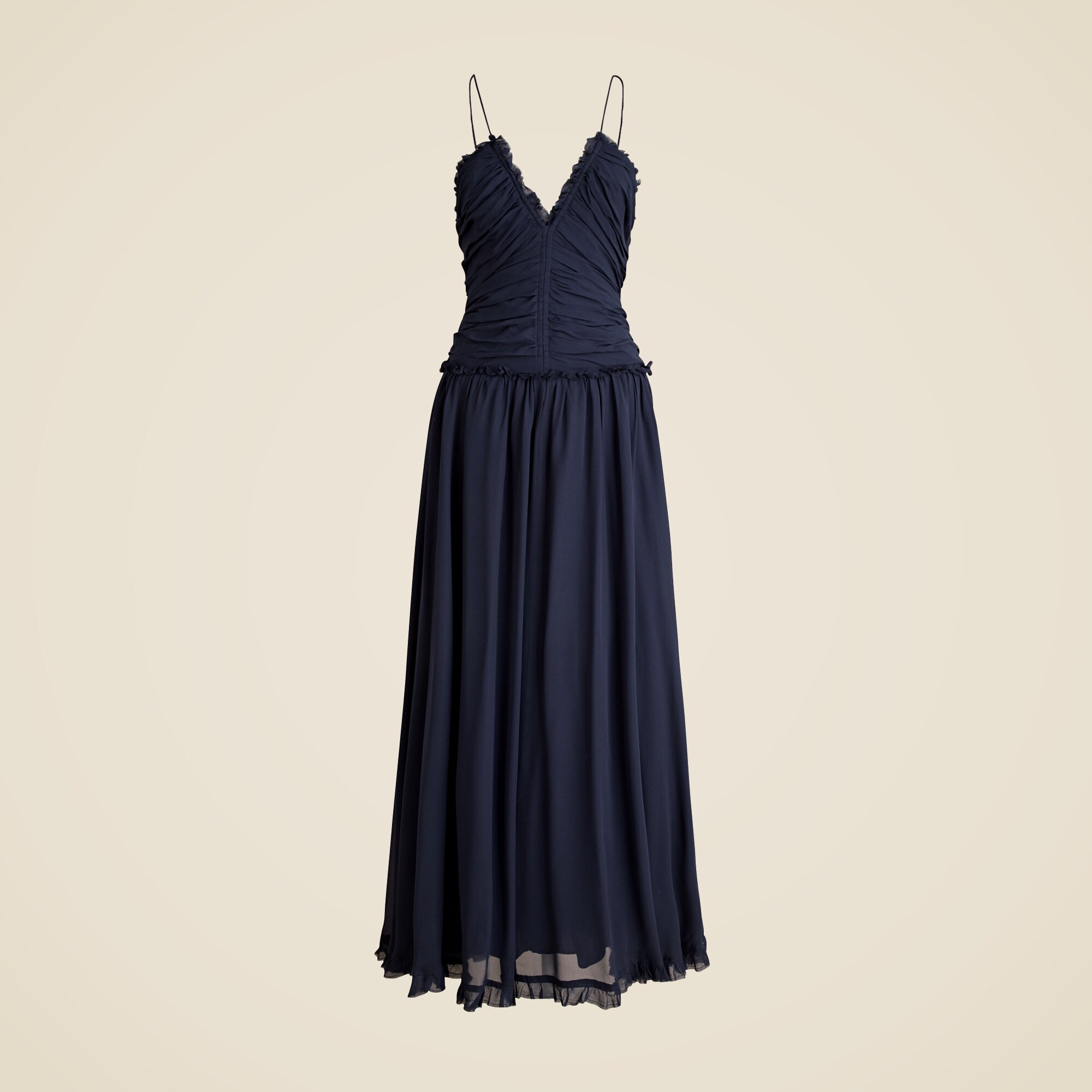 sachin and babi light blue dress Collection Chiffon Ruffle Dress In Blurry Floral Print For Women main image 1