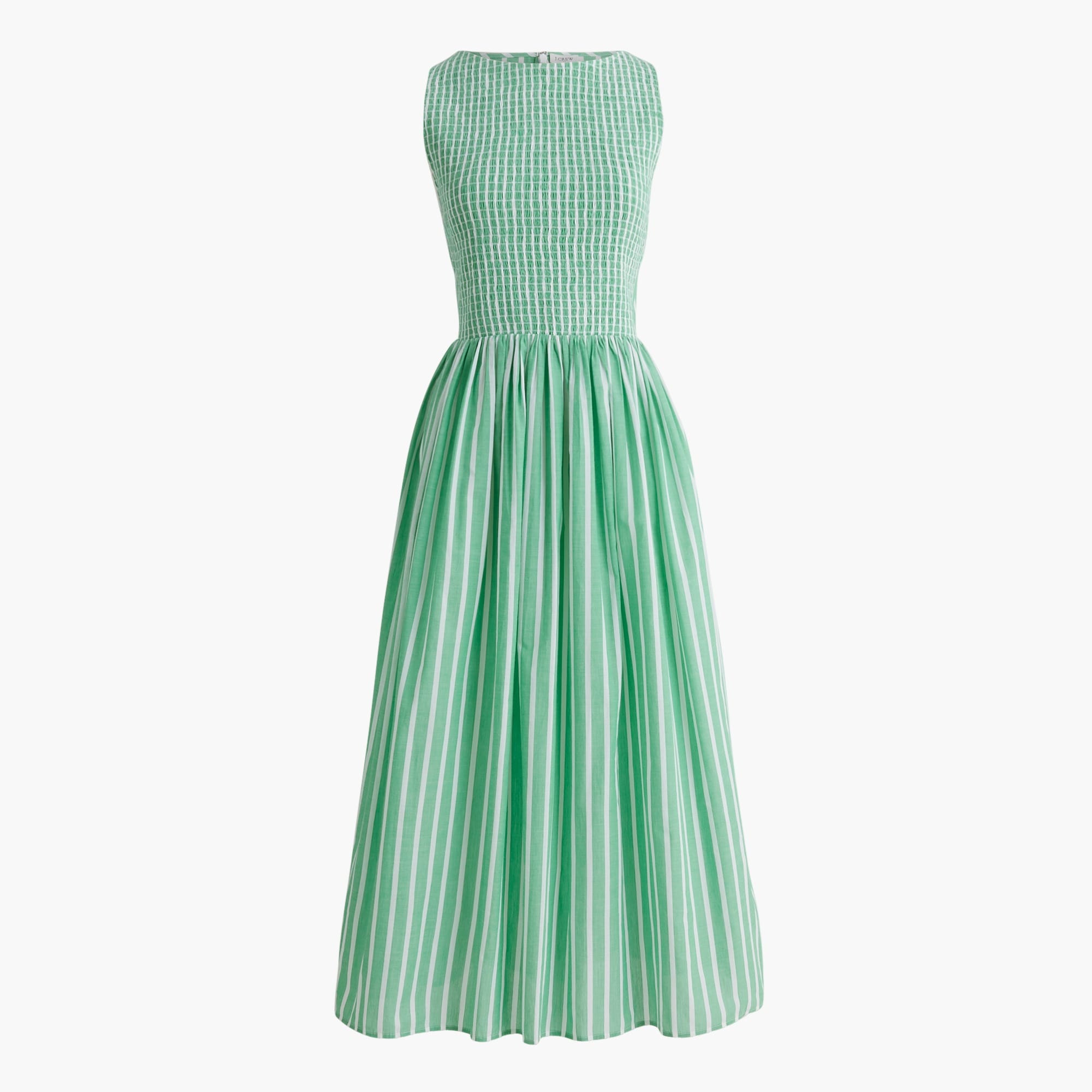 womens Smocked bateau-neck maxi dress