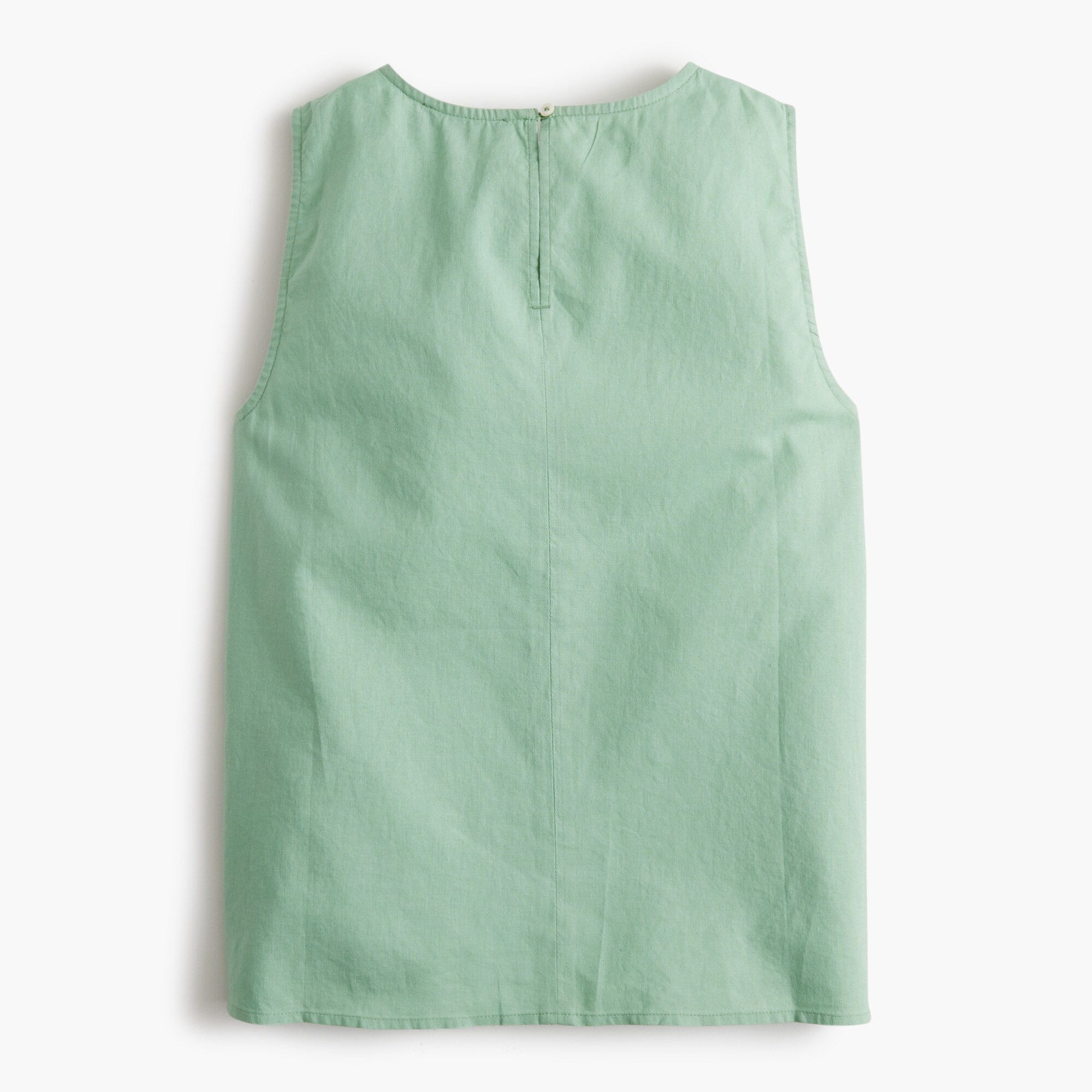 Embroidered-trim shell