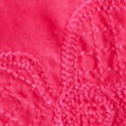 Embroidered-trim shell SNAPDRAGON