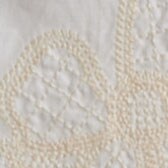 Embroidered-trim shell WHITE