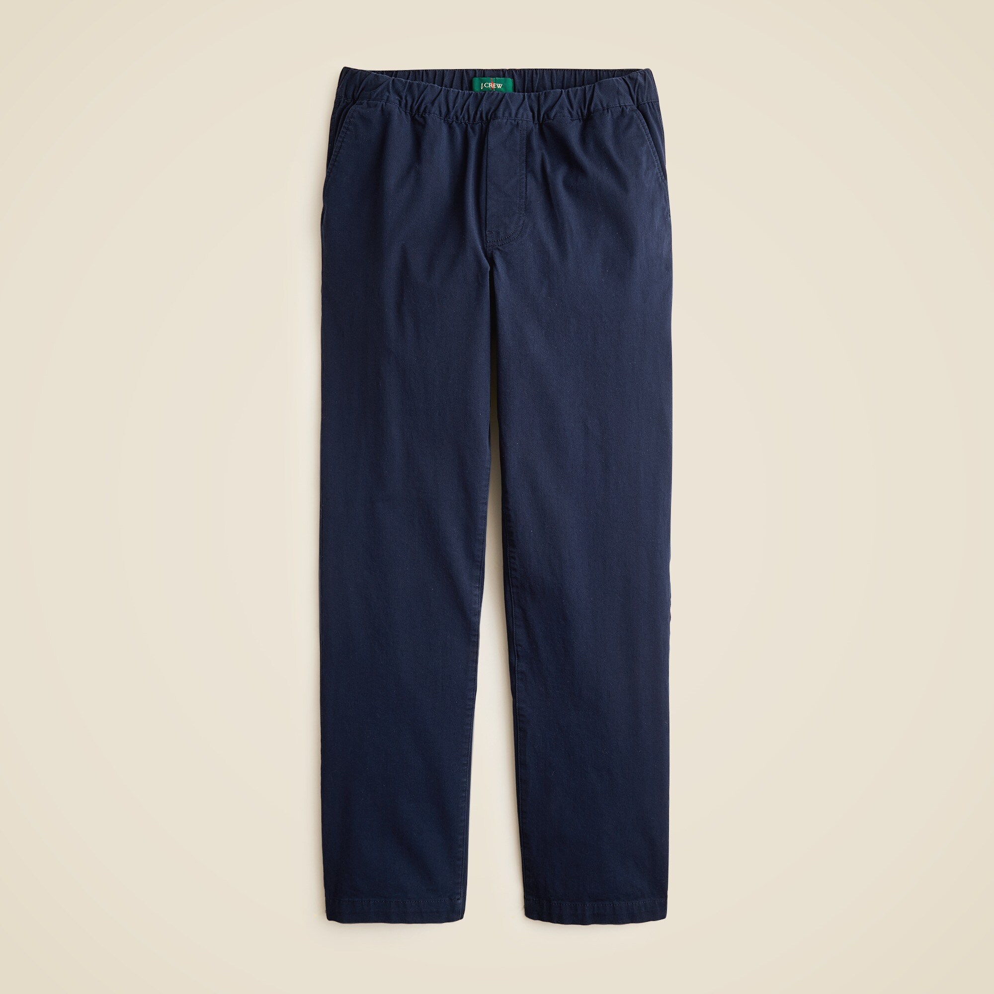 Drawstring pant in stretch cotton blend
