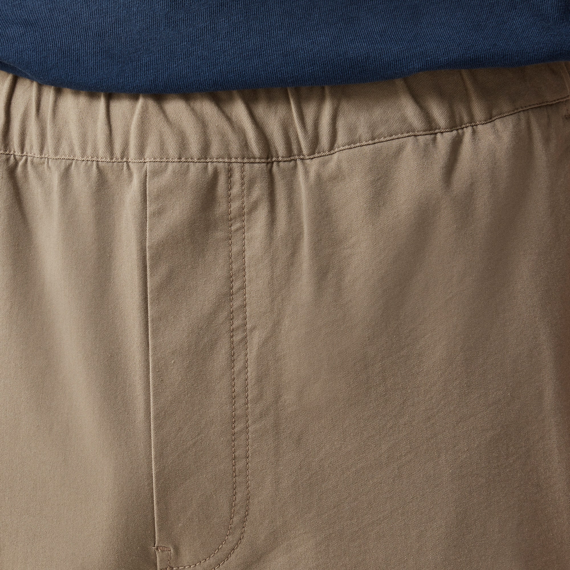 Drawstring pant in stretch cotton blend