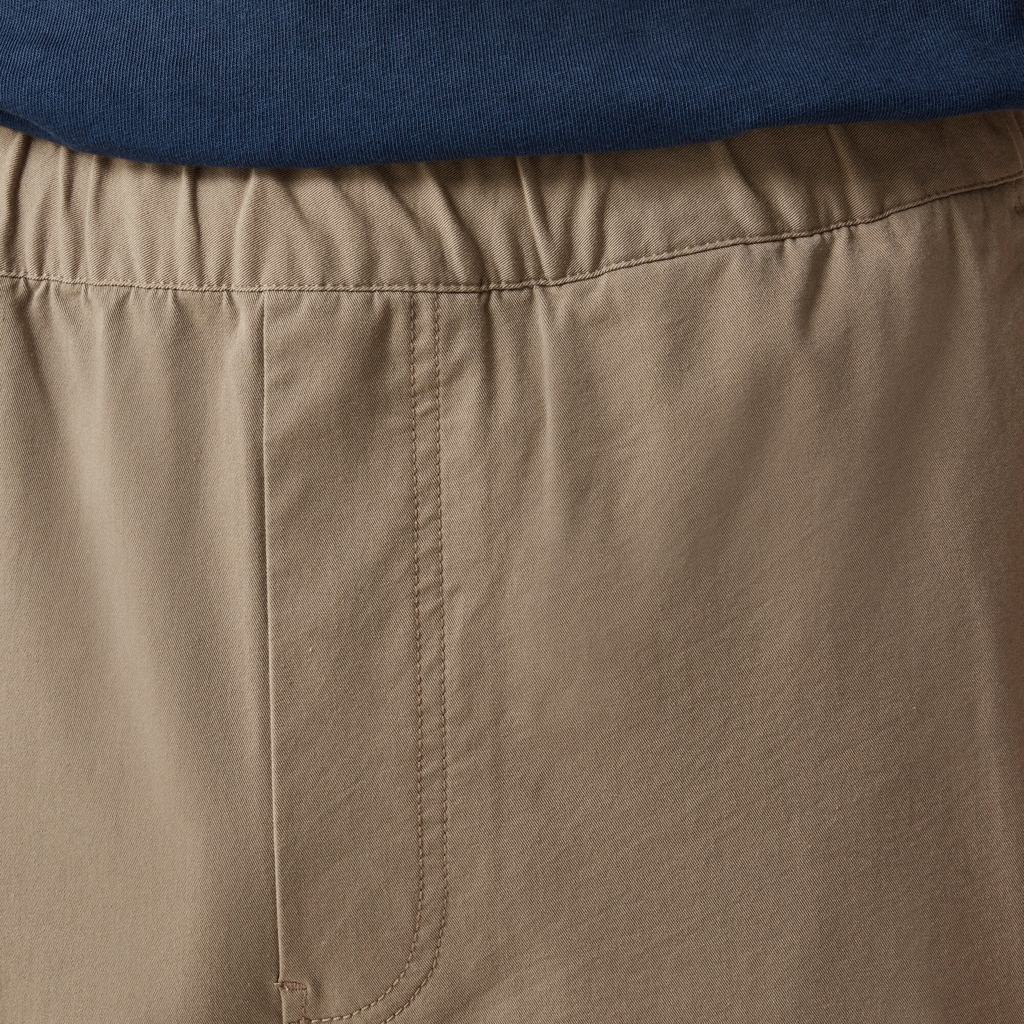 Drawstring pant in stretch cotton blend