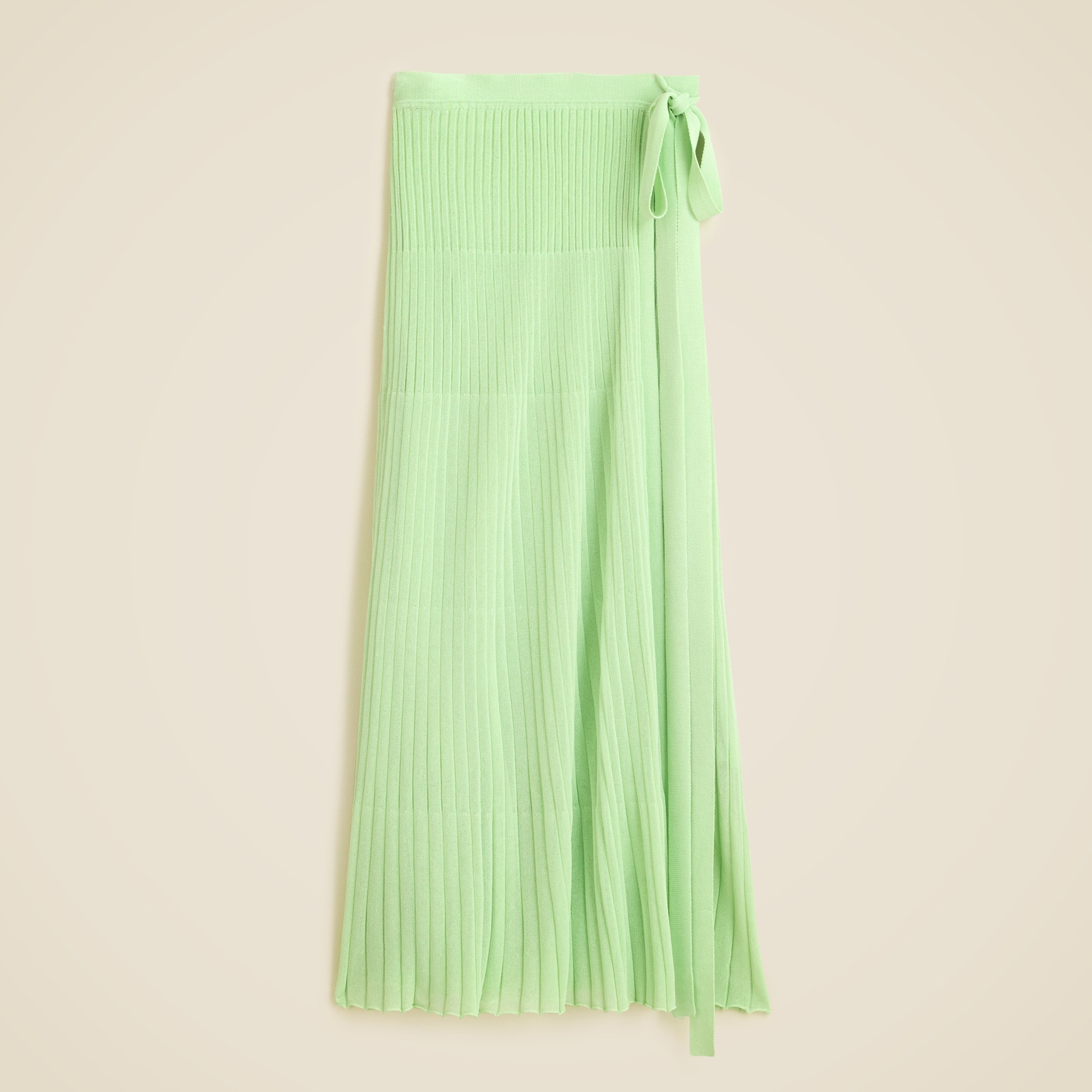 womens Sheer wrap-front sweater-skirt