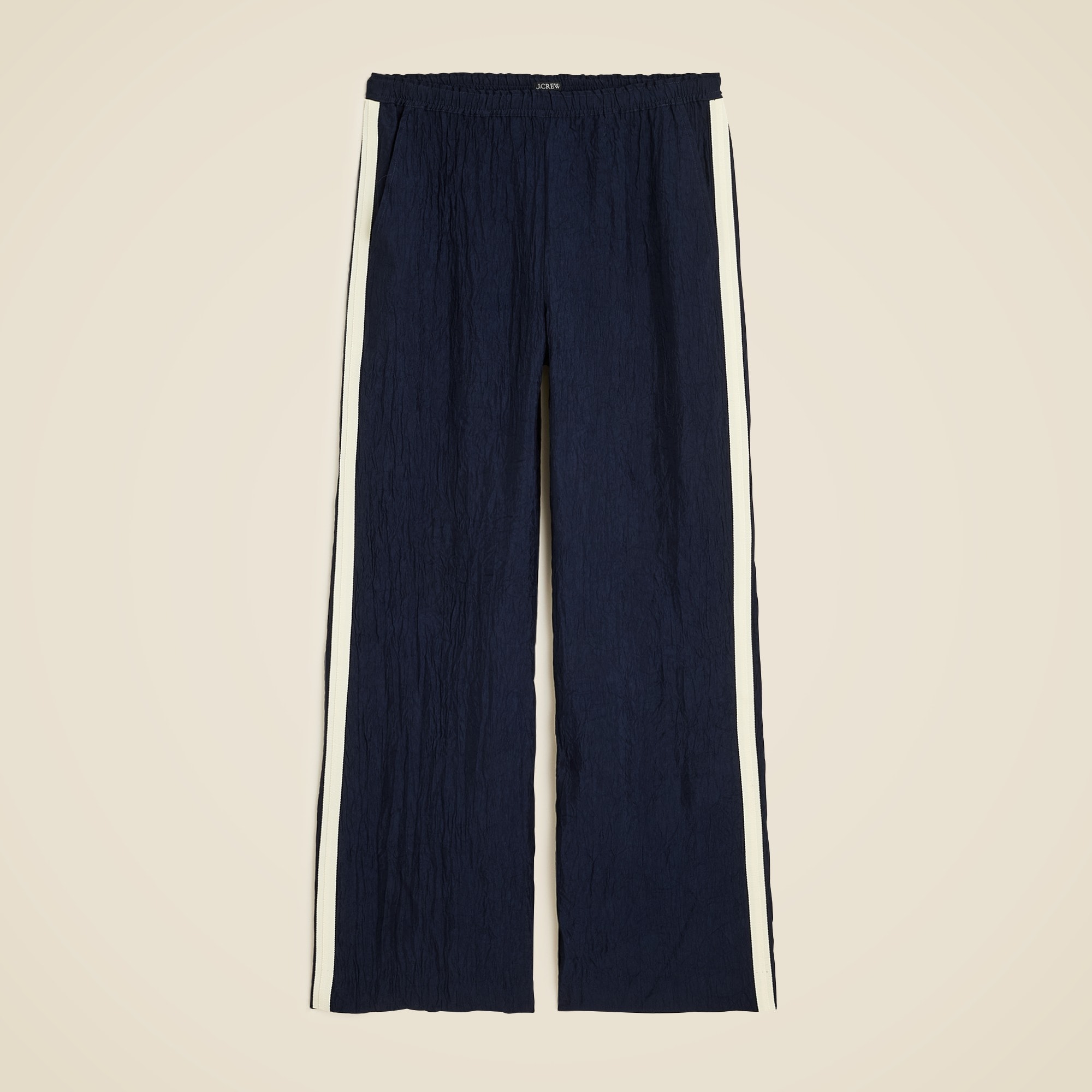 womens Stratus side-stripe pant in textured satin