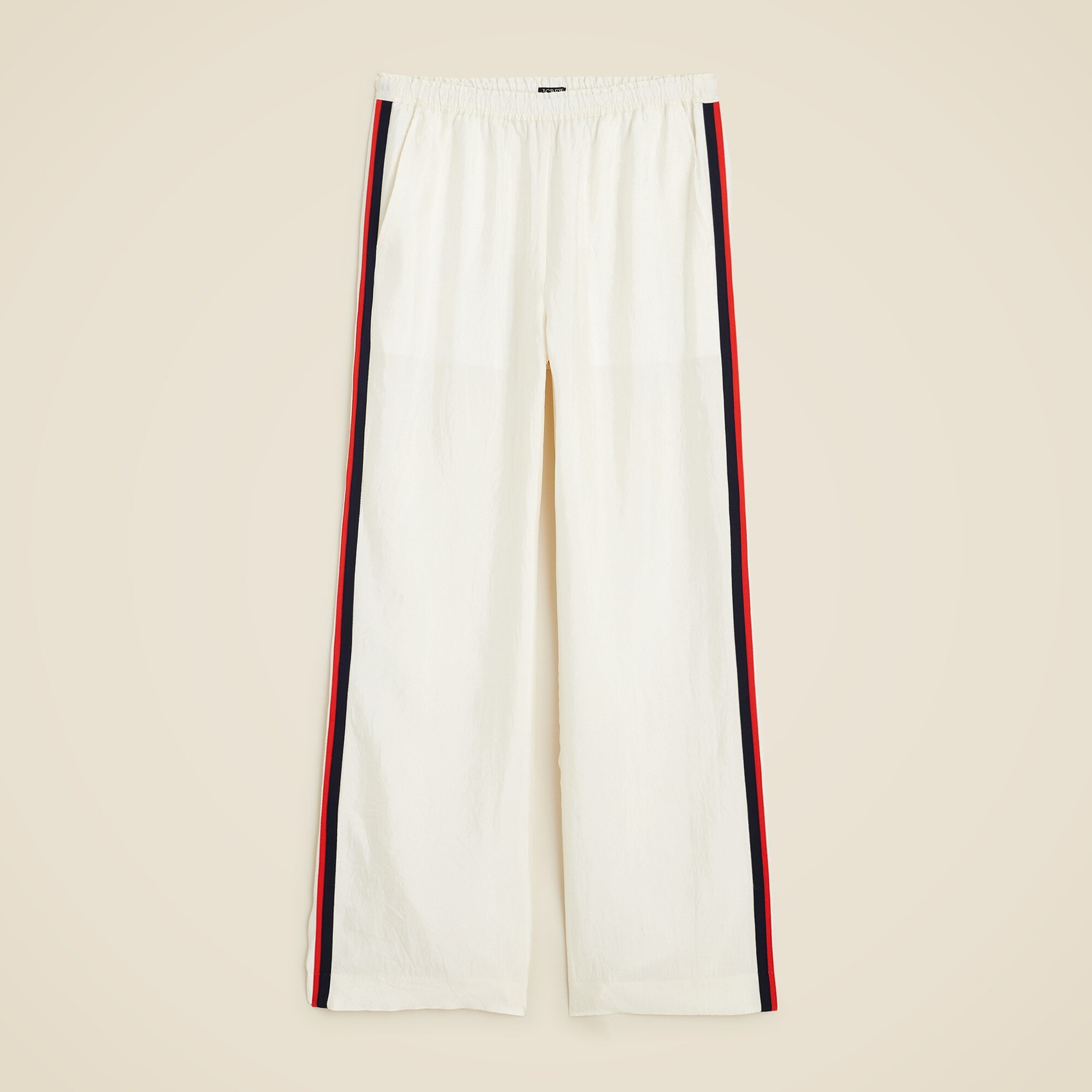 womens Stratus side-stripe pant in textured satin