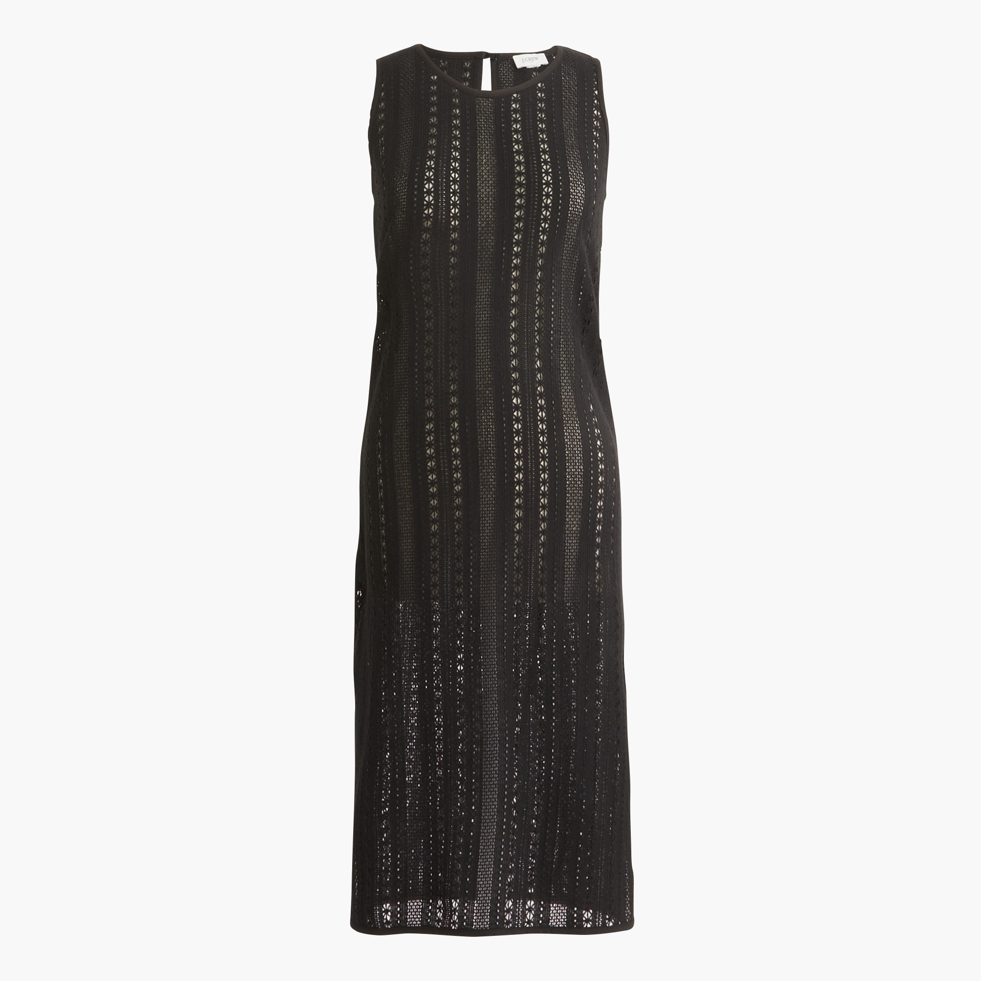crochet knit beach midi dress in black For Women So enjoy exclusive access