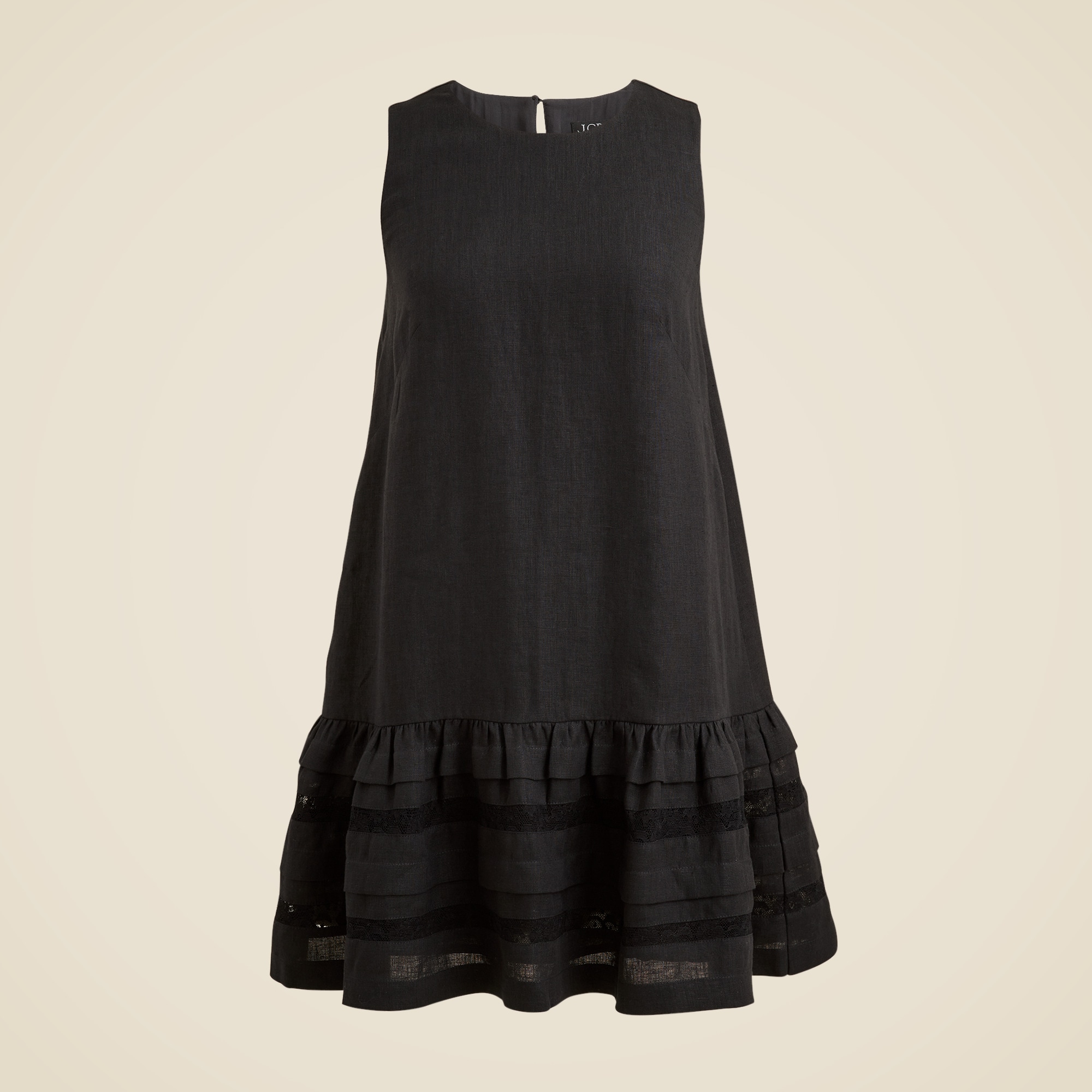 Maxine ruffle-trim dress in linen