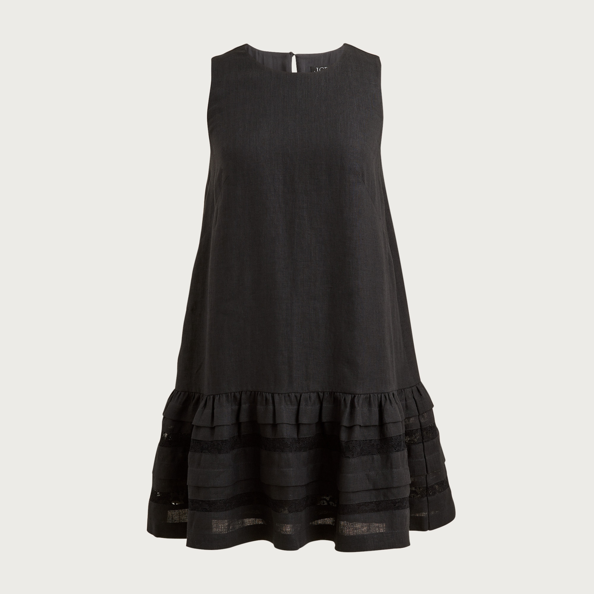 Maxine ruffle-trim dress in linen