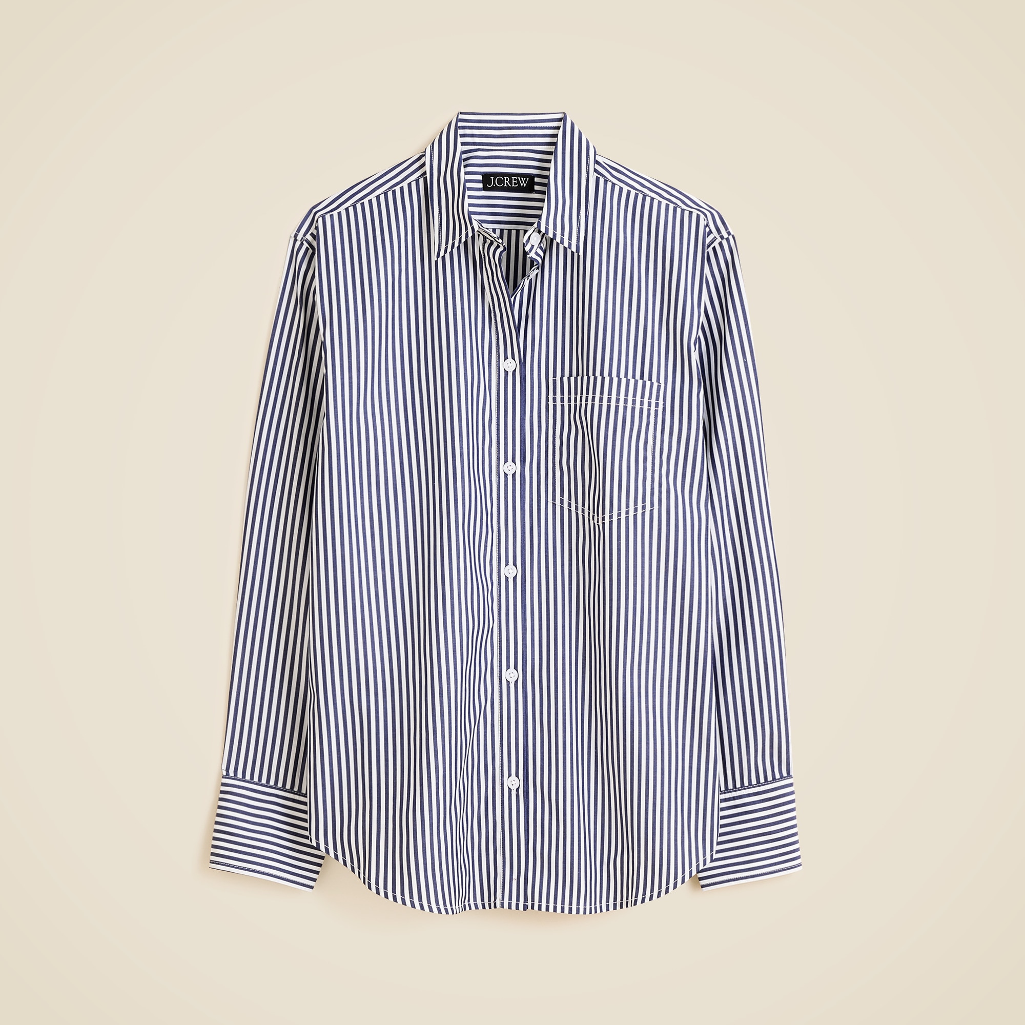 Garçon Classic Shirt In Striped Cotton Poplin For Women | J.Crew