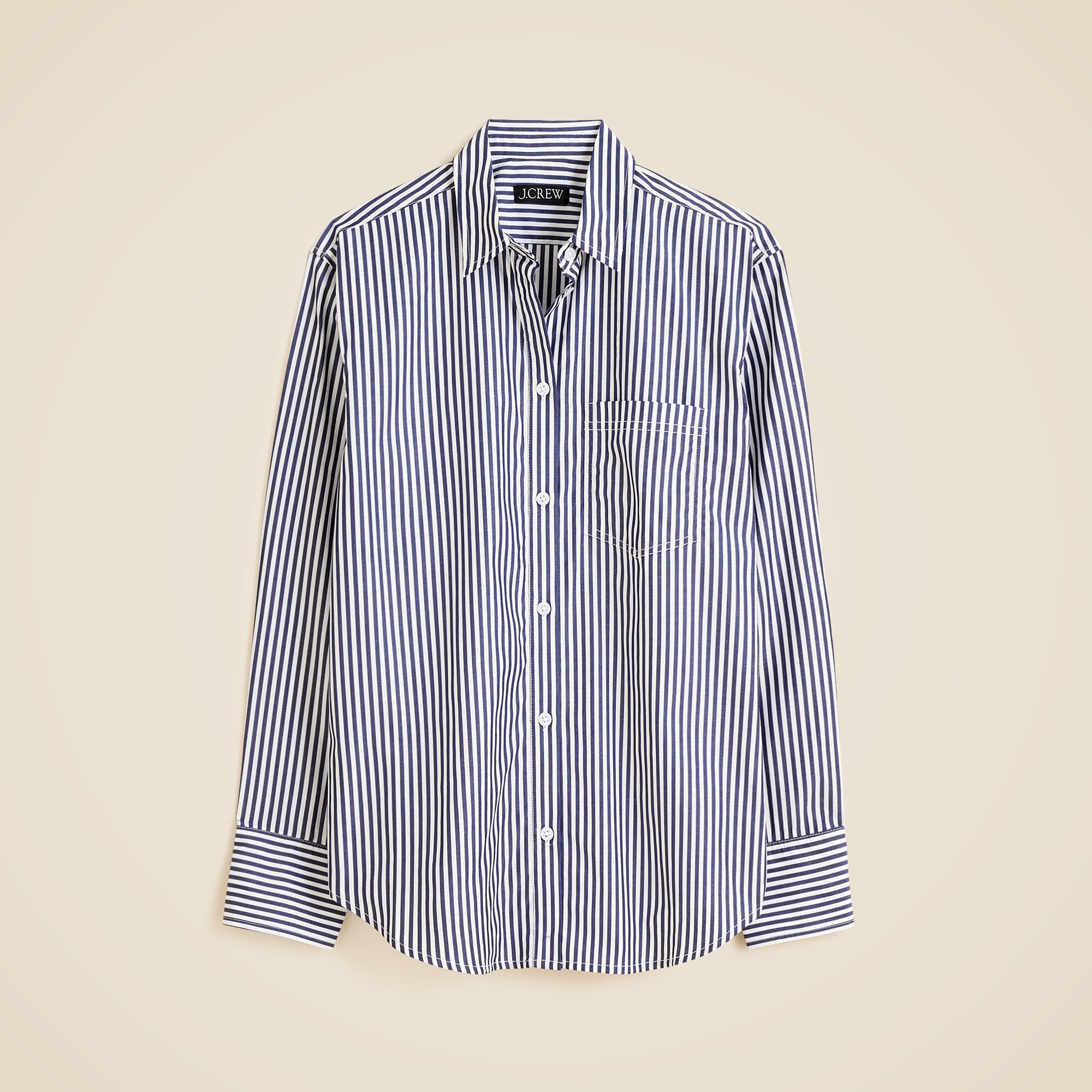 Garçon classic shirt in striped cotton poplin