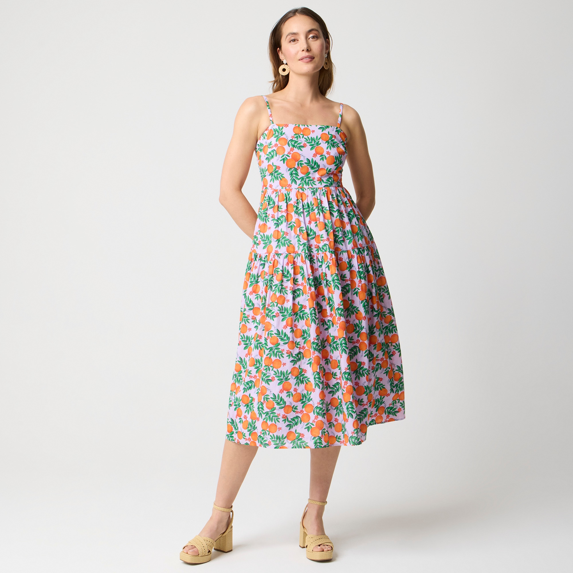 factory: strappy midi dress for women