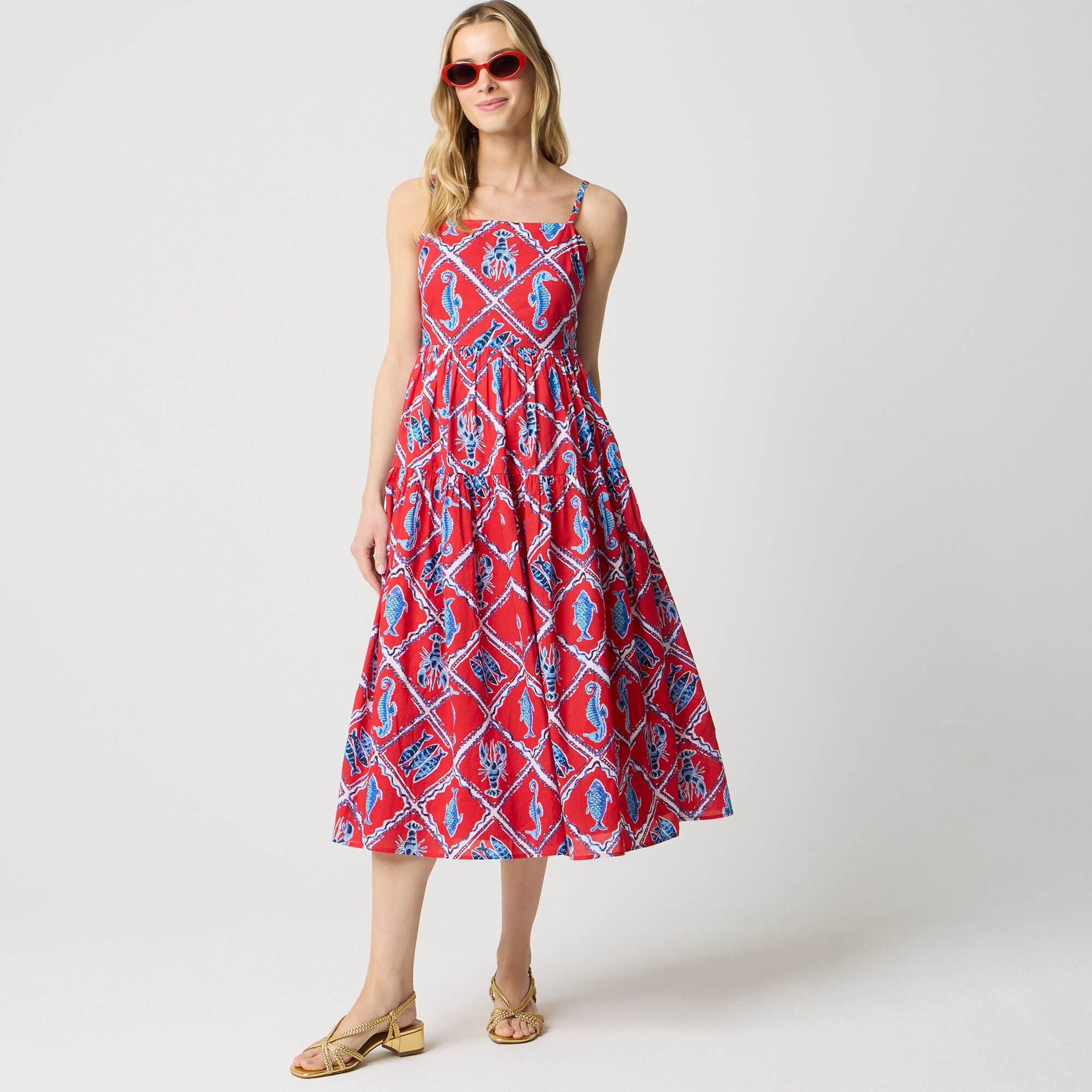 Strappy midi dress