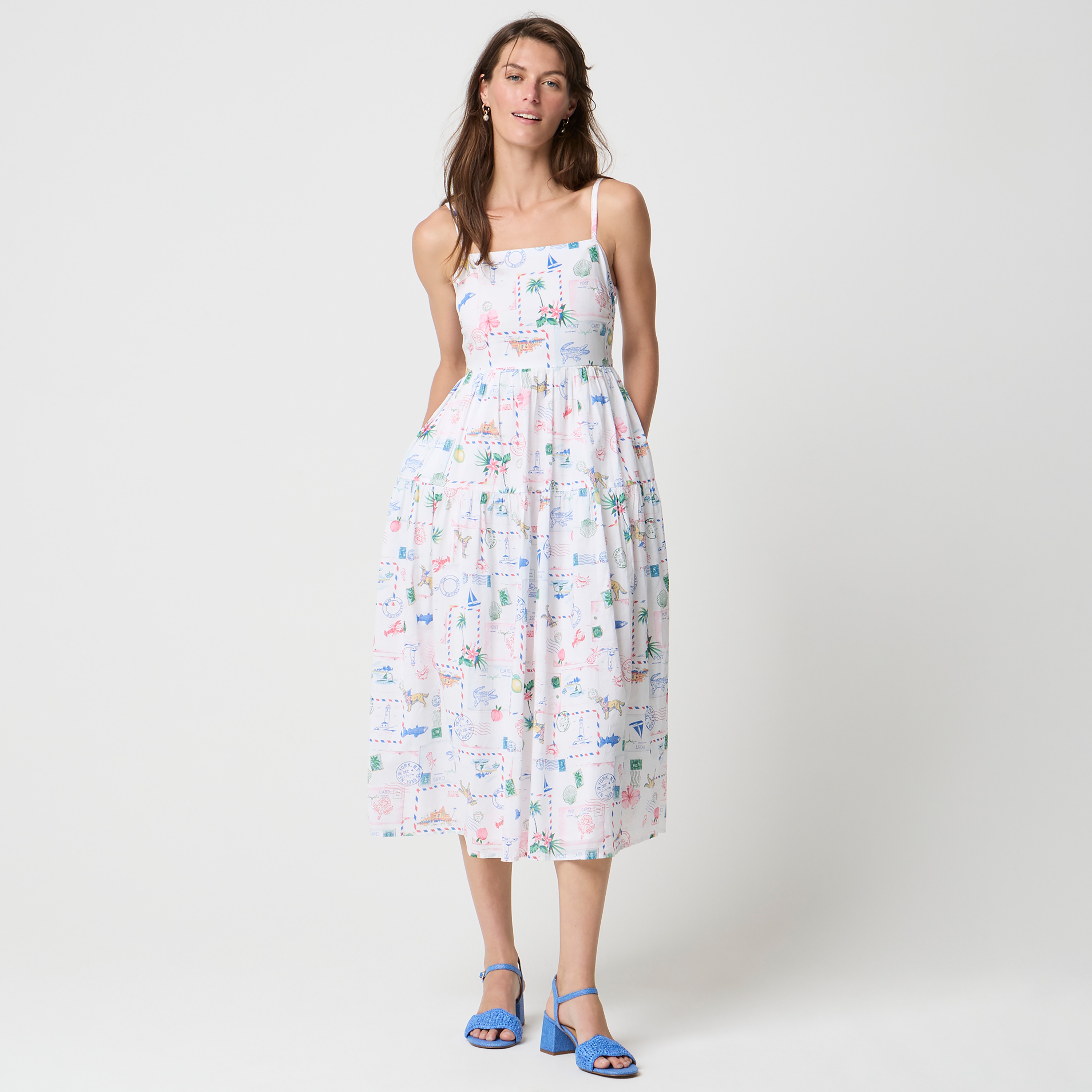 Strappy midi dress
