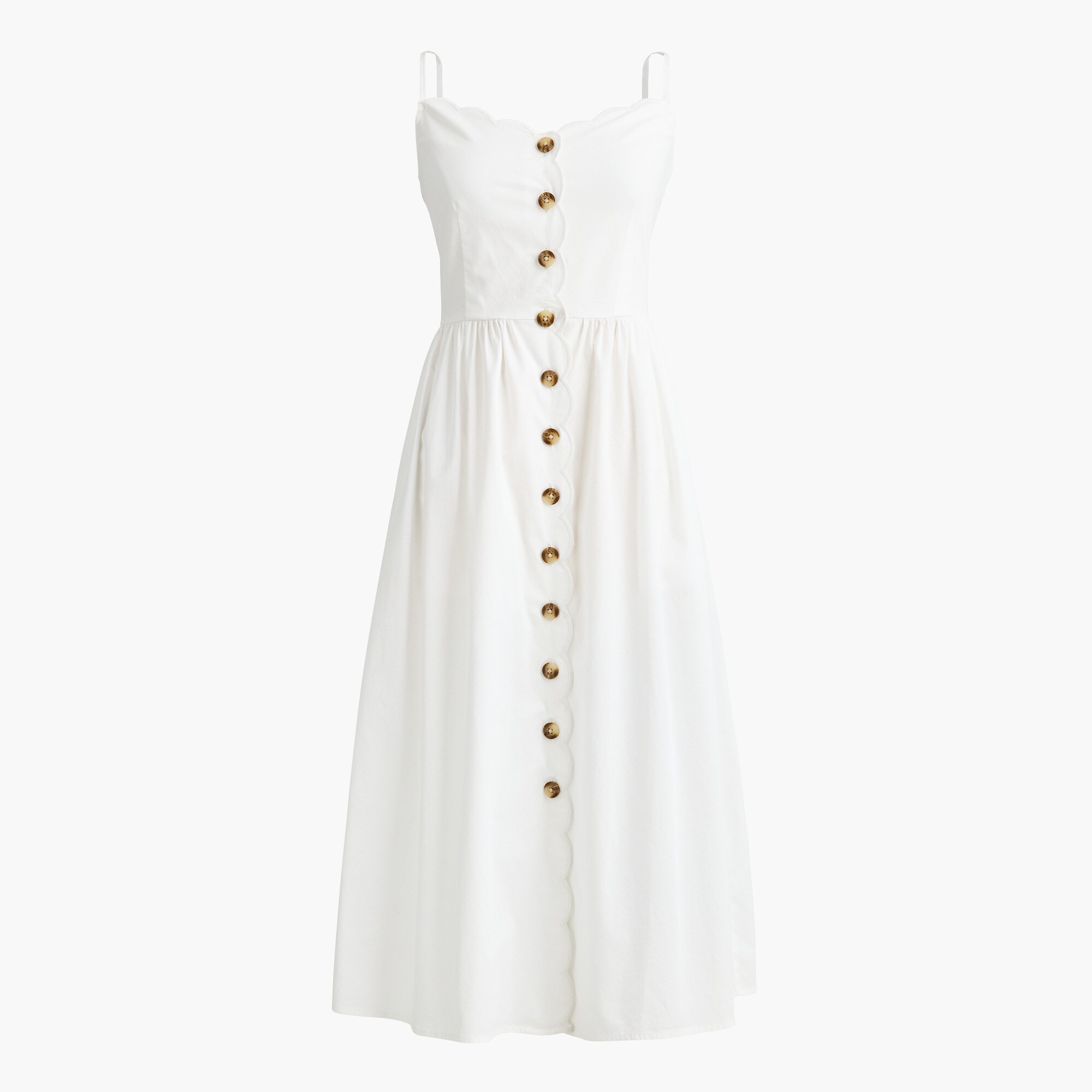 garden party midi dress Tiered Frill White Colour:GOLD summer rose and tarragon on Slideshow: Street Style at