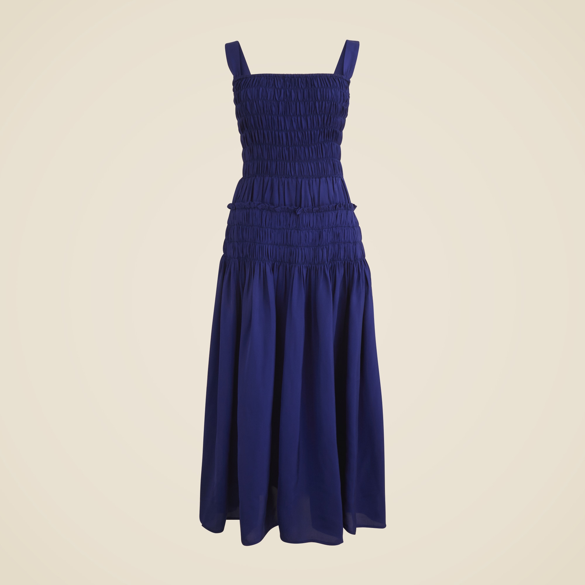 Smocked midi dress