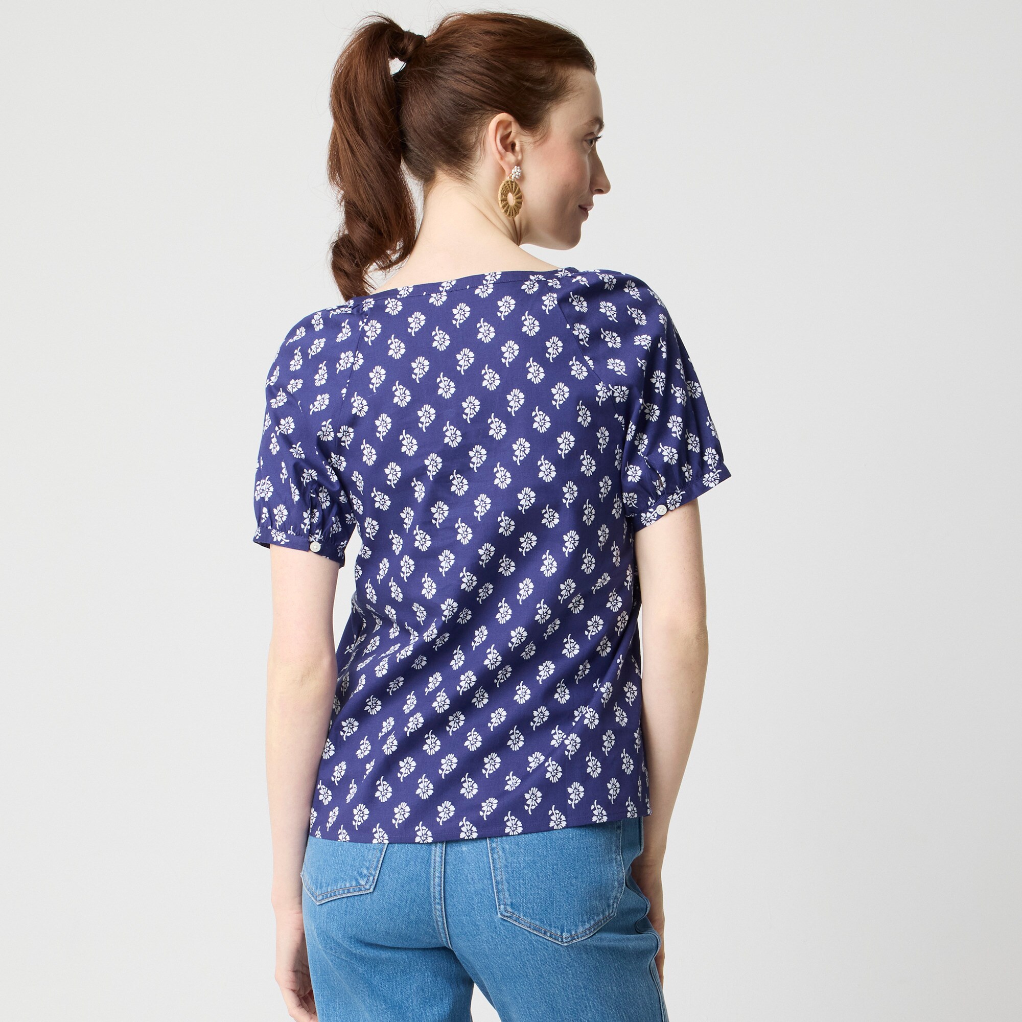 Cotton poplin top