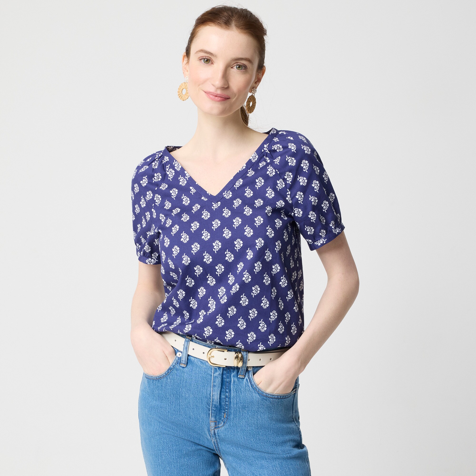 womens Cotton poplin top
