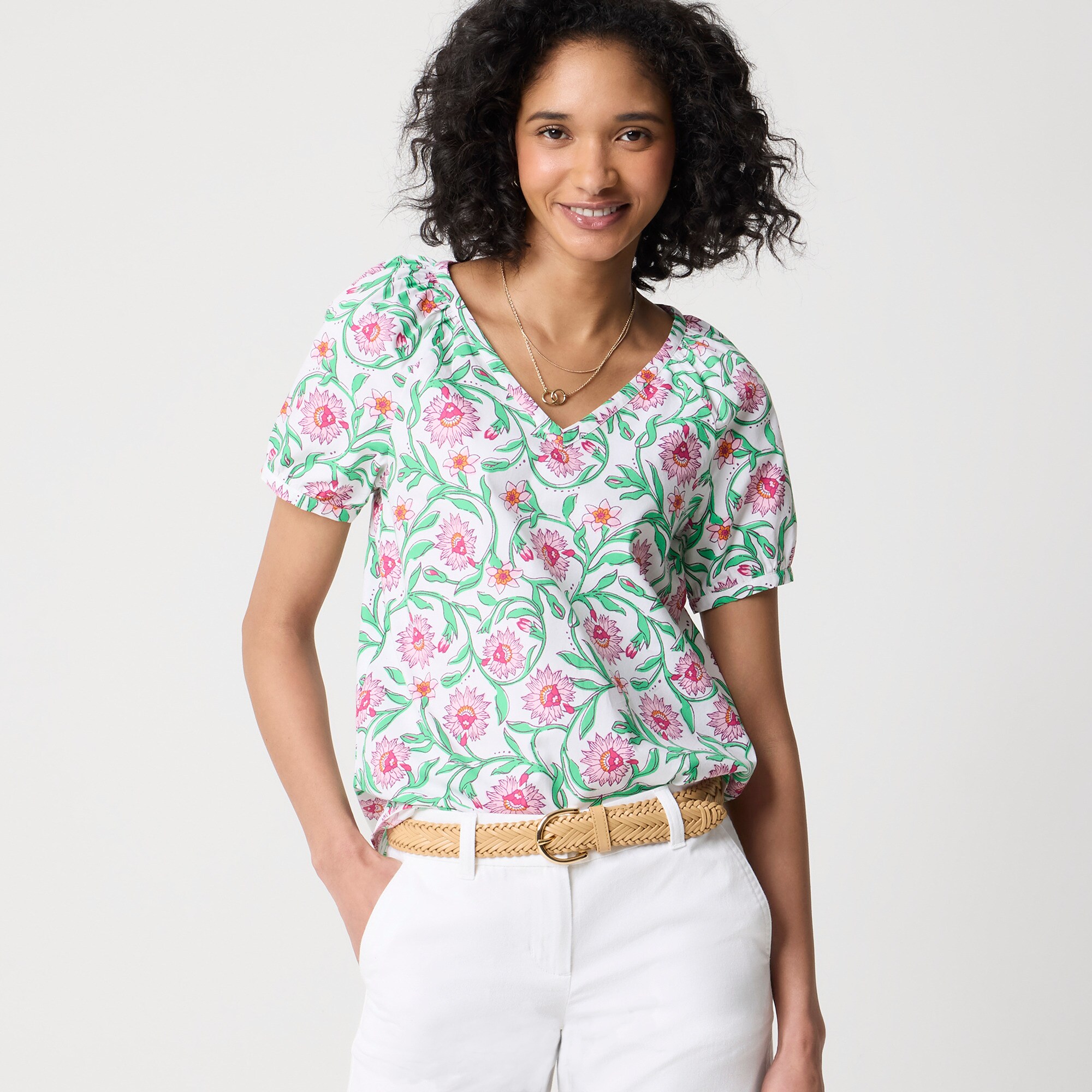  Cotton poplin top