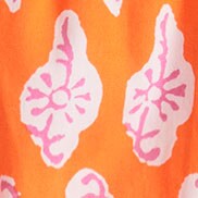 Strappy shirred top BOLD ORANGE PINK