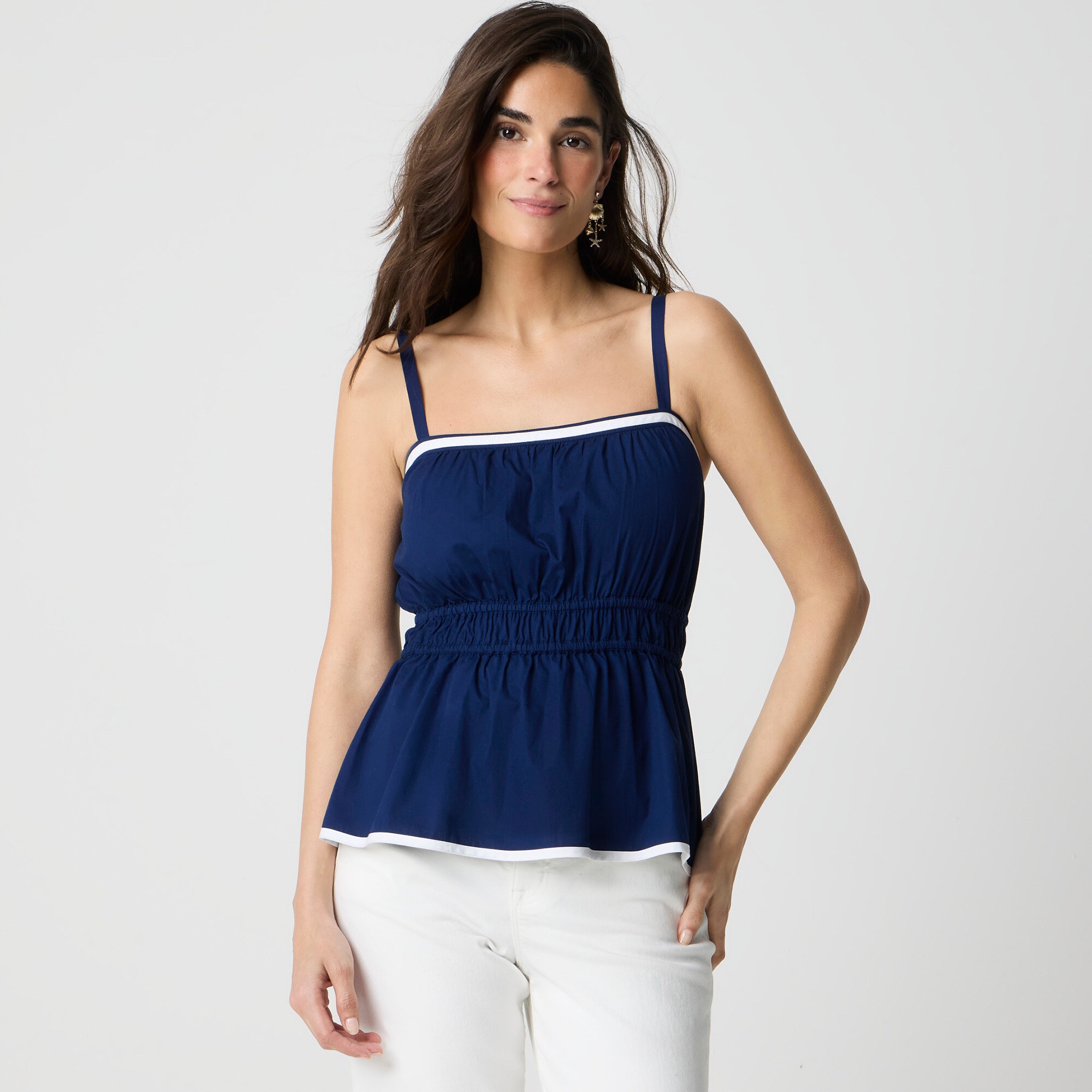 womens Strappy shirred top