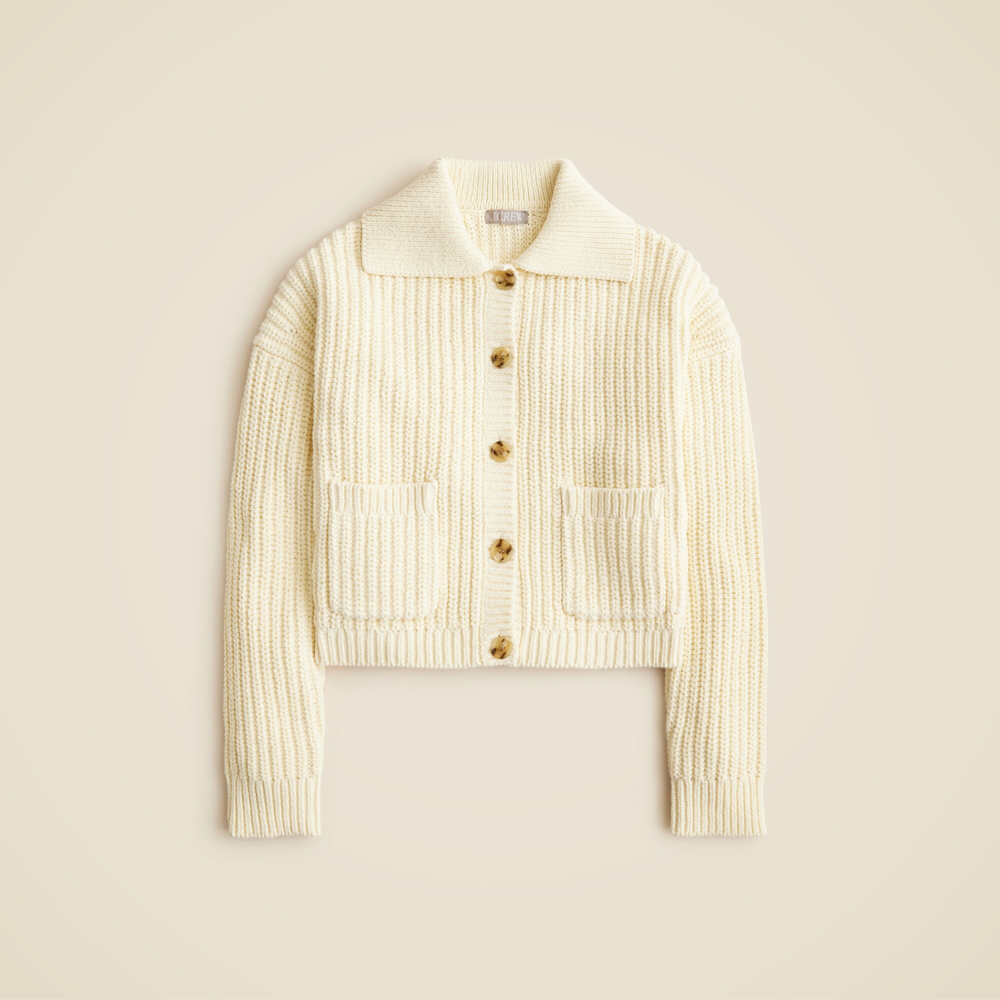 Collared Crewneck Cardigan For Women | J.Crew